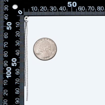 10pcs Gold/ Silver Tone Ear Back Stoppers, Earring Nuts with Long Tassel Chain 90mm, Earring Component Findings (GB-245-D)