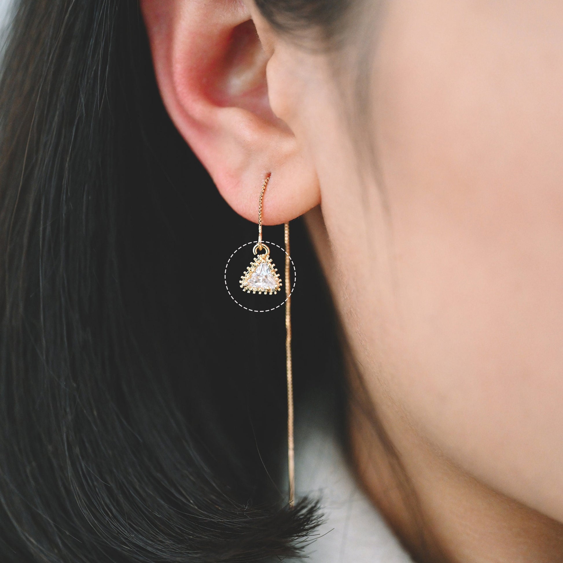 10pcs CZ pave Gold/ Silver tone Triangle Charms 9x8mm, Gold/ Rhodium Plated Brass Triangle Pendants (GB-763)