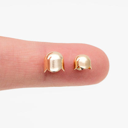 20pcs Gold Floral Bead Caps 6x5/ 7x7mm, Gold plated Brass, Lead Nickel Free (GB-054)