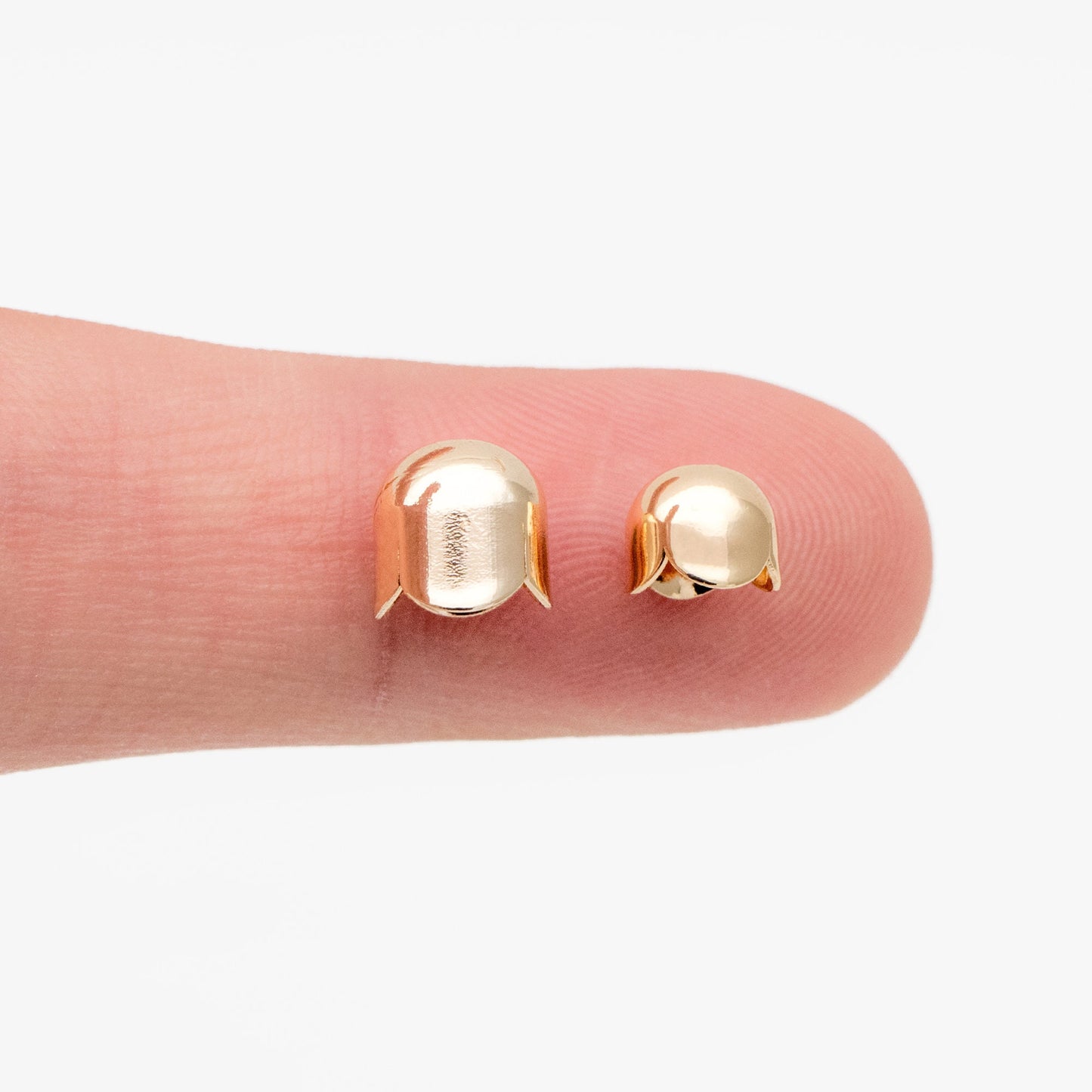 20pcs Gold Floral Bead Caps 6x5/ 7x7mm, Gold plated Brass, Lead Nickel Free (GB-054)