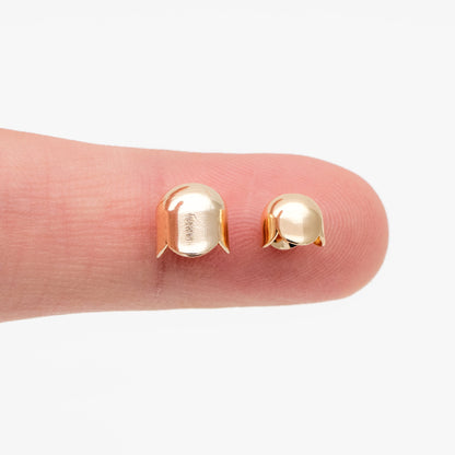 20pcs Gold Floral Bead Caps 6x5/ 7x7mm, Gold plated Brass, Lead Nickel Free (GB-054)