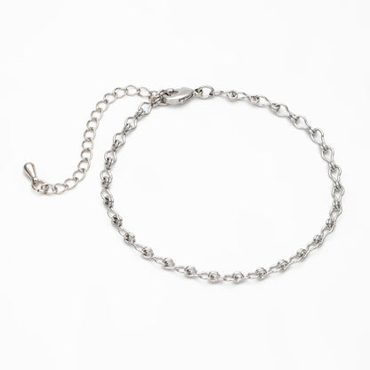 Gold/ Silver Tone Link Chains 3.5mm, Finished Bracelet/ Anklet/ Necklace with Extender Chain, Ready to Wear (#LK-231)