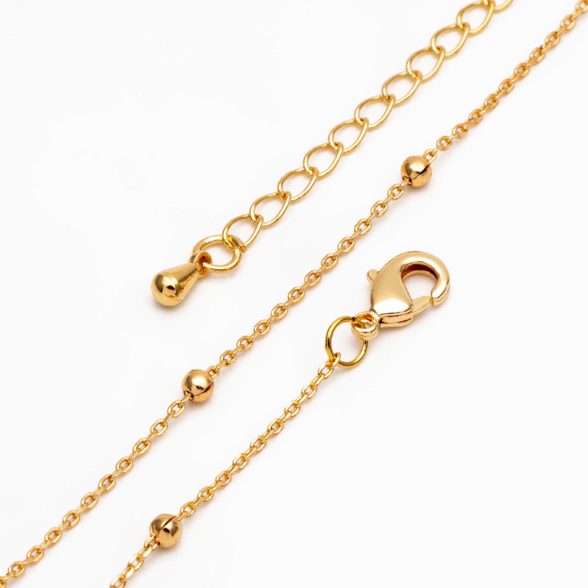 Gold/ Silver Satellite Chains, Finished Bracelet/ Anklet/ Necklace with Extender Chain, Ready to Wear (#LK-170)