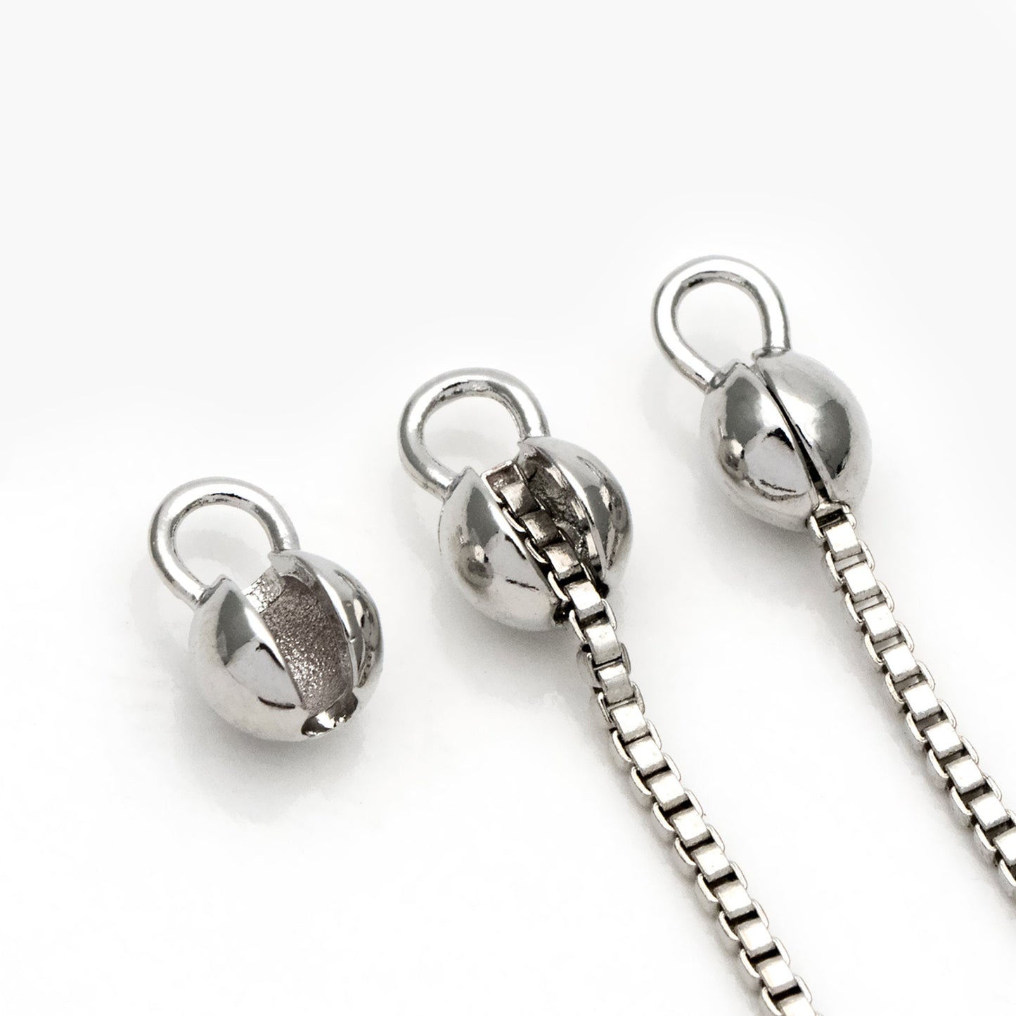 20pcs Gold Crimp Ends, Cord Ends, Clam Shell Bead Tip, Ball Chain Connector, Chain Crimps, Gold Plated Findings (GB-2832)