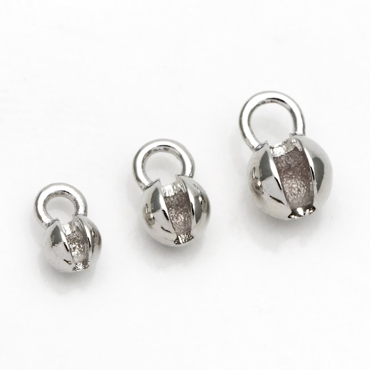 20pcs Gold Crimp Ends, Cord Ends, Clam Shell Bead Tip, Ball Chain Connector, Chain Crimps, Gold Plated Findings (GB-2832)