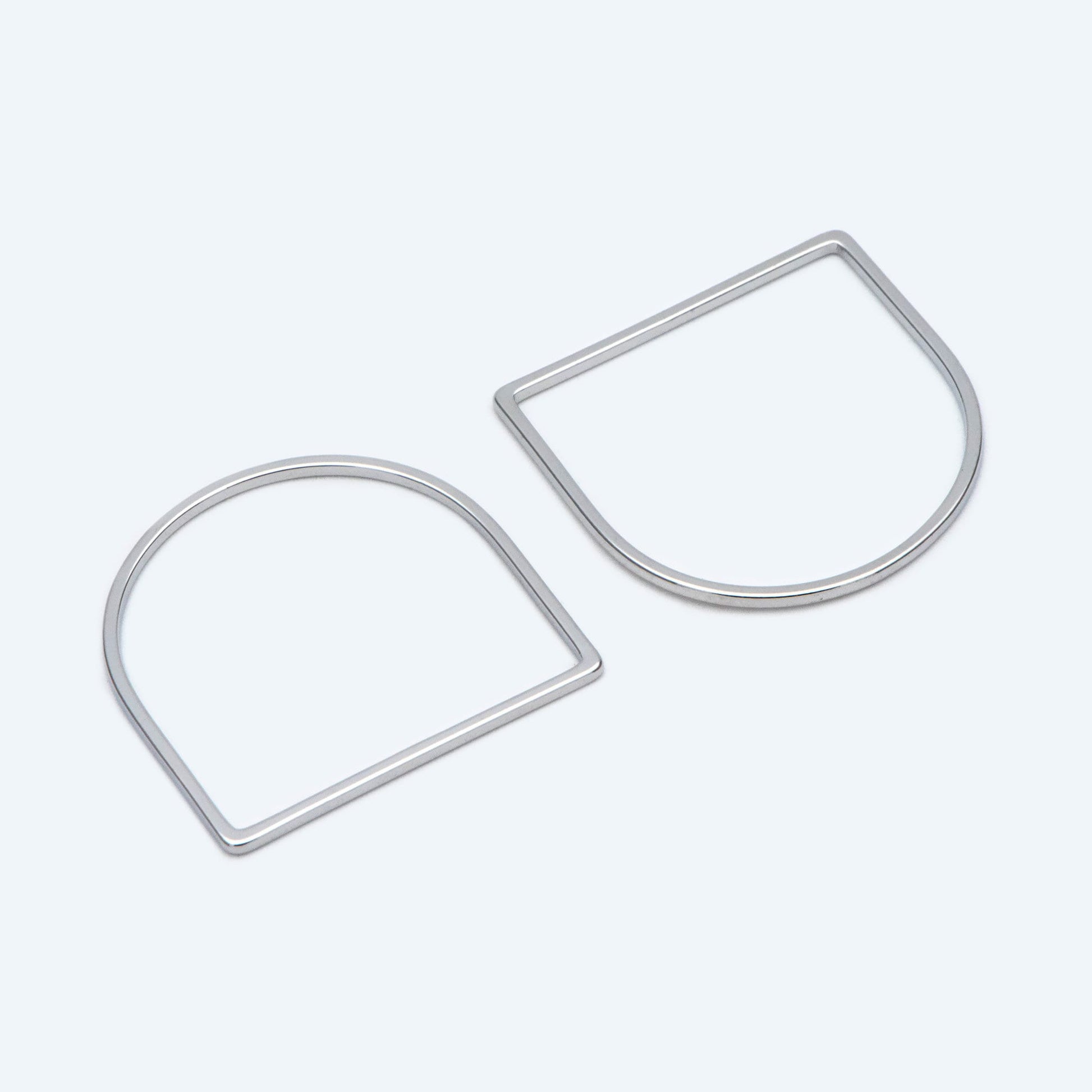 10pcs Gold/ Silver tone Horseshoe Loops, Geometric Hoop Link Connectors, Gold/ Rhodium plated BrassHorse Shoe Hoop Pendants (GB-1314)