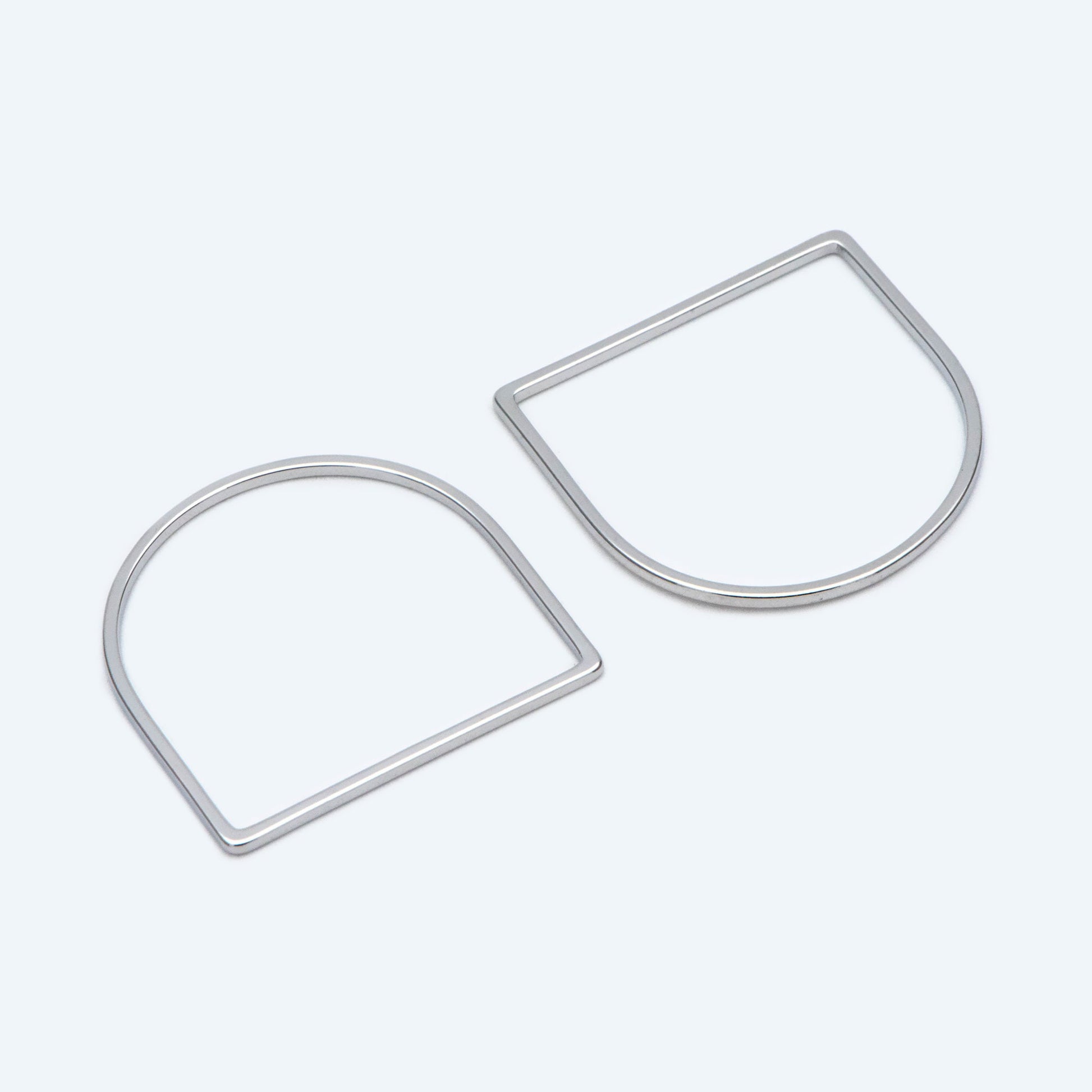 10pcs Gold/ Silver tone Horseshoe Loops, Geometric Hoop Link Connectors, Gold/ Rhodium plated BrassHorse Shoe Hoop Pendants (GB-1314)