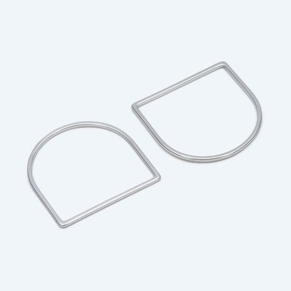 10pcs Gold/ Silver tone Horseshoe Loops, Geometric Hoop Link Connectors, Gold/ Rhodium plated BrassHorse Shoe Hoop Pendants (GB-1314)