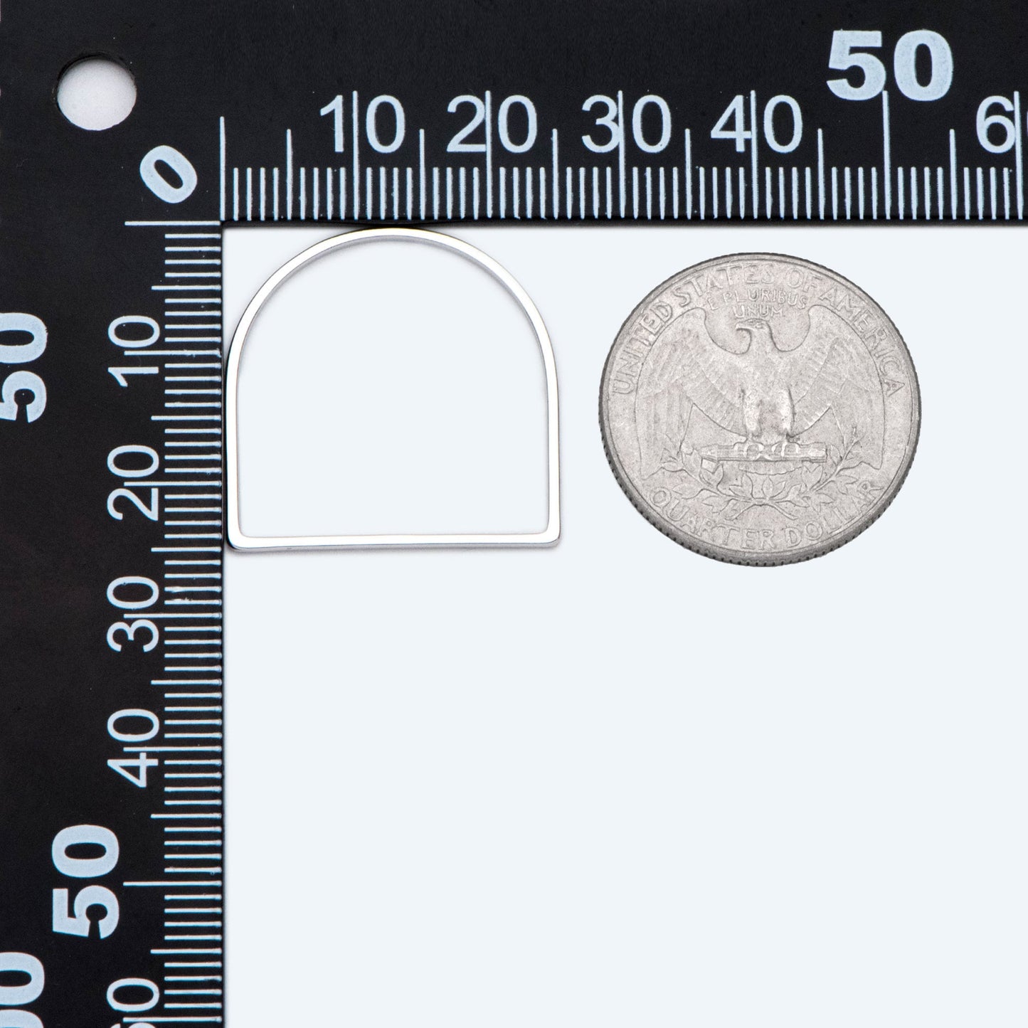 10pcs Gold/ Silver tone Horseshoe Loops, Geometric Hoop Link Connectors, Gold/ Rhodium plated BrassHorse Shoe Hoop Pendants (GB-1314)