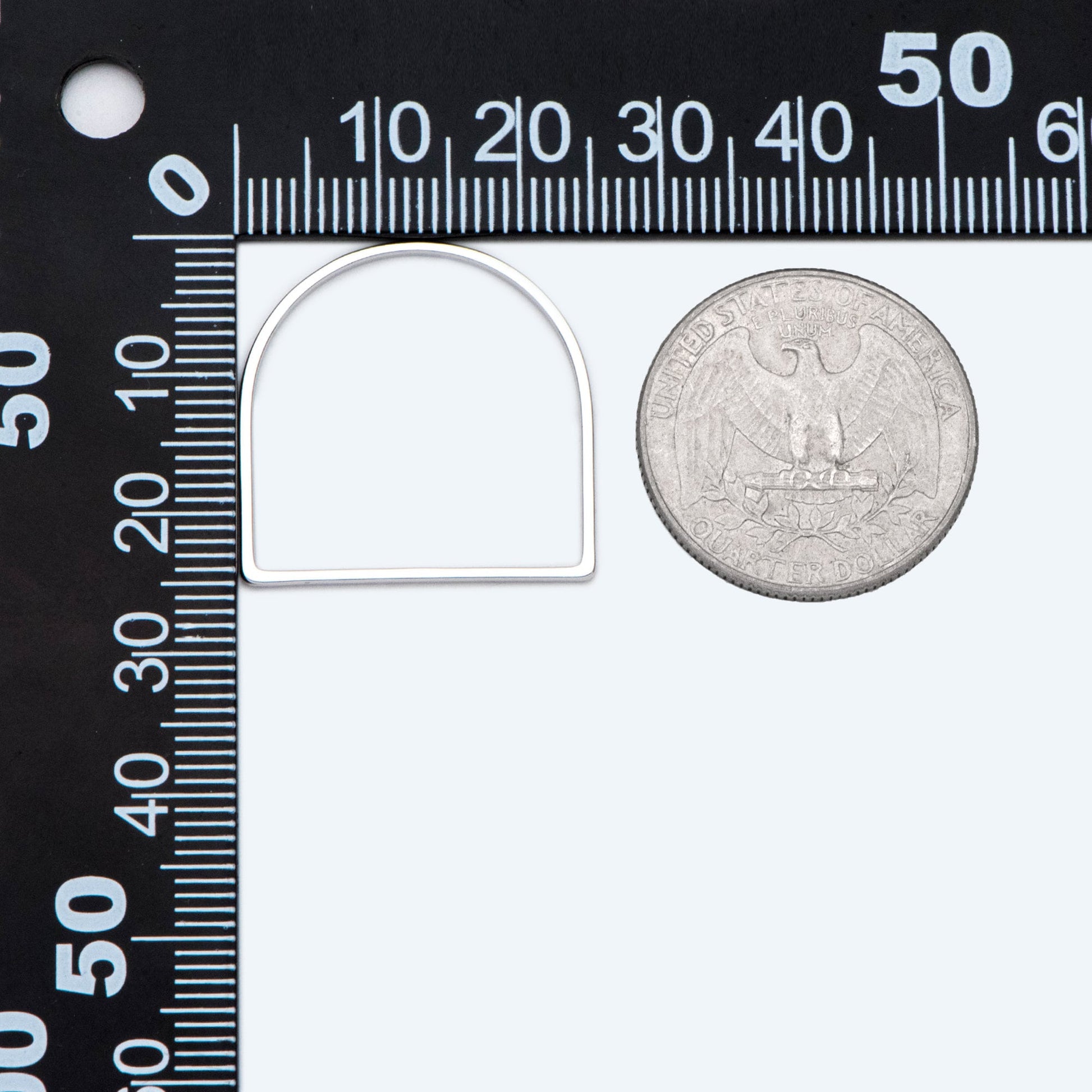 10pcs Gold/ Silver tone Horseshoe Loops, Geometric Hoop Link Connectors, Gold/ Rhodium plated BrassHorse Shoe Hoop Pendants (GB-1314)