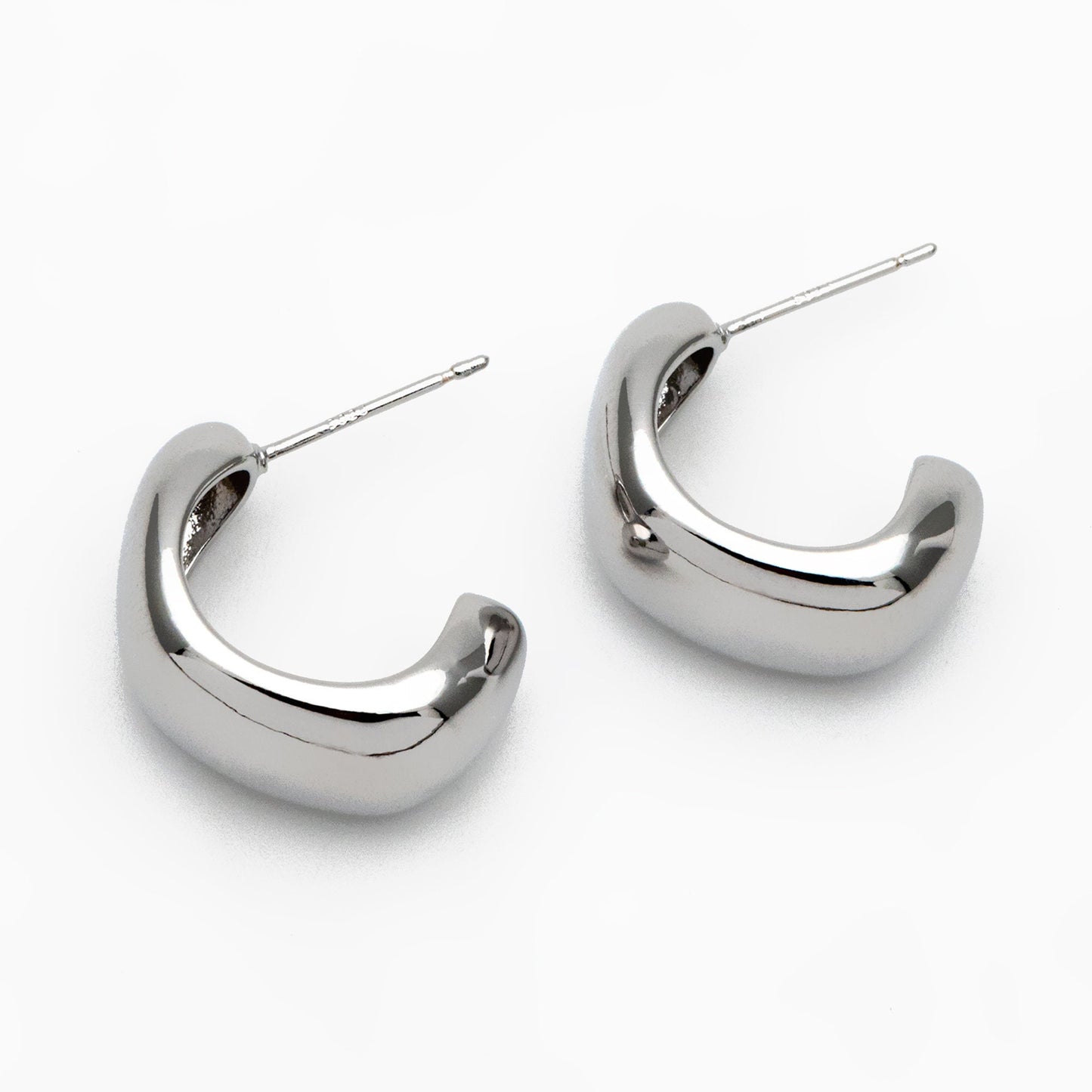 10pcs Gold/ Silver Minimalist Ear Posts, 18K Gold/ Rhodium plated Brass Ear Posts, Stud Earrings (GB-2042)