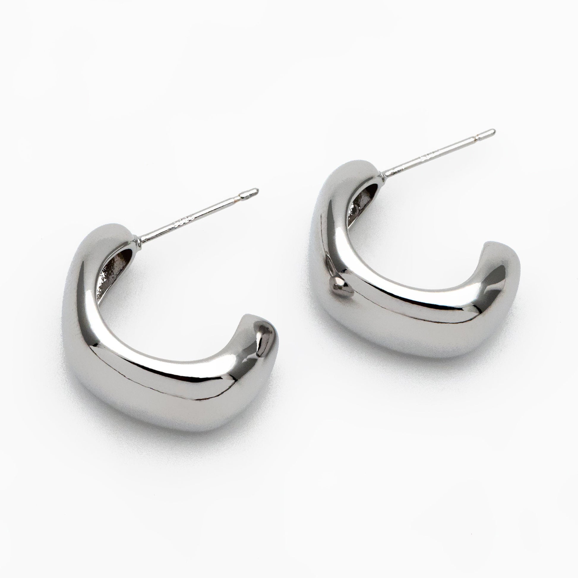 10pcs Gold/ Silver Minimalist Ear Posts, 18K Gold/ Rhodium plated Brass Ear Posts, Stud Earrings (GB-2042)