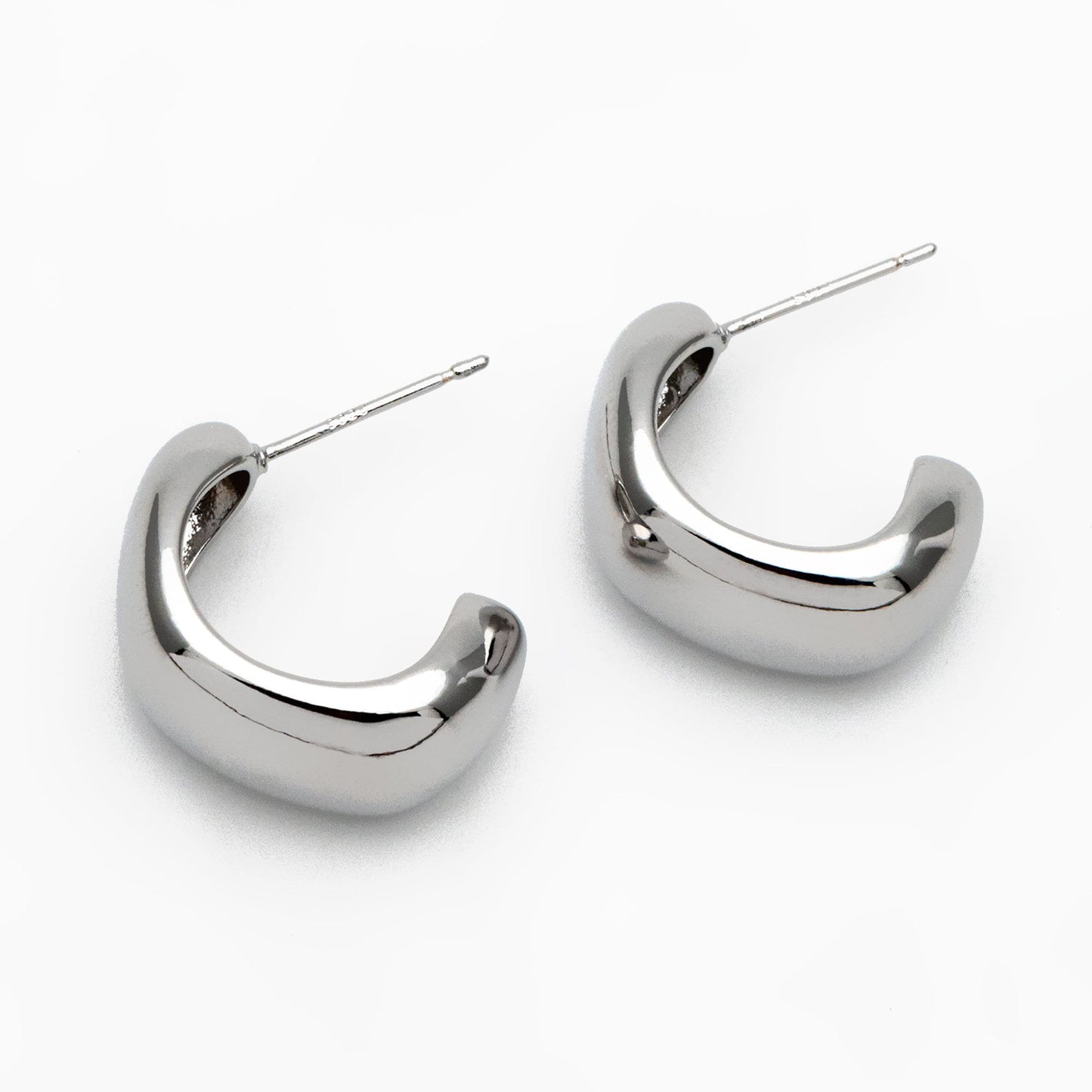 10pcs Gold/ Silver Minimalist Ear Posts, 18K Gold/ Rhodium plated Brass Ear Posts, Stud Earrings (GB-2042)