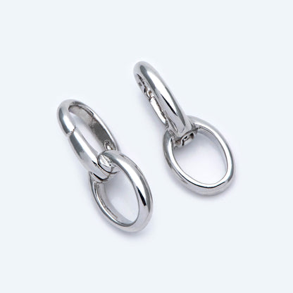 10pcs Gold/ Silver tone Snap Hook,25x10mm, Metal Spring Clasp, Lobster Clasps (GB-1686)