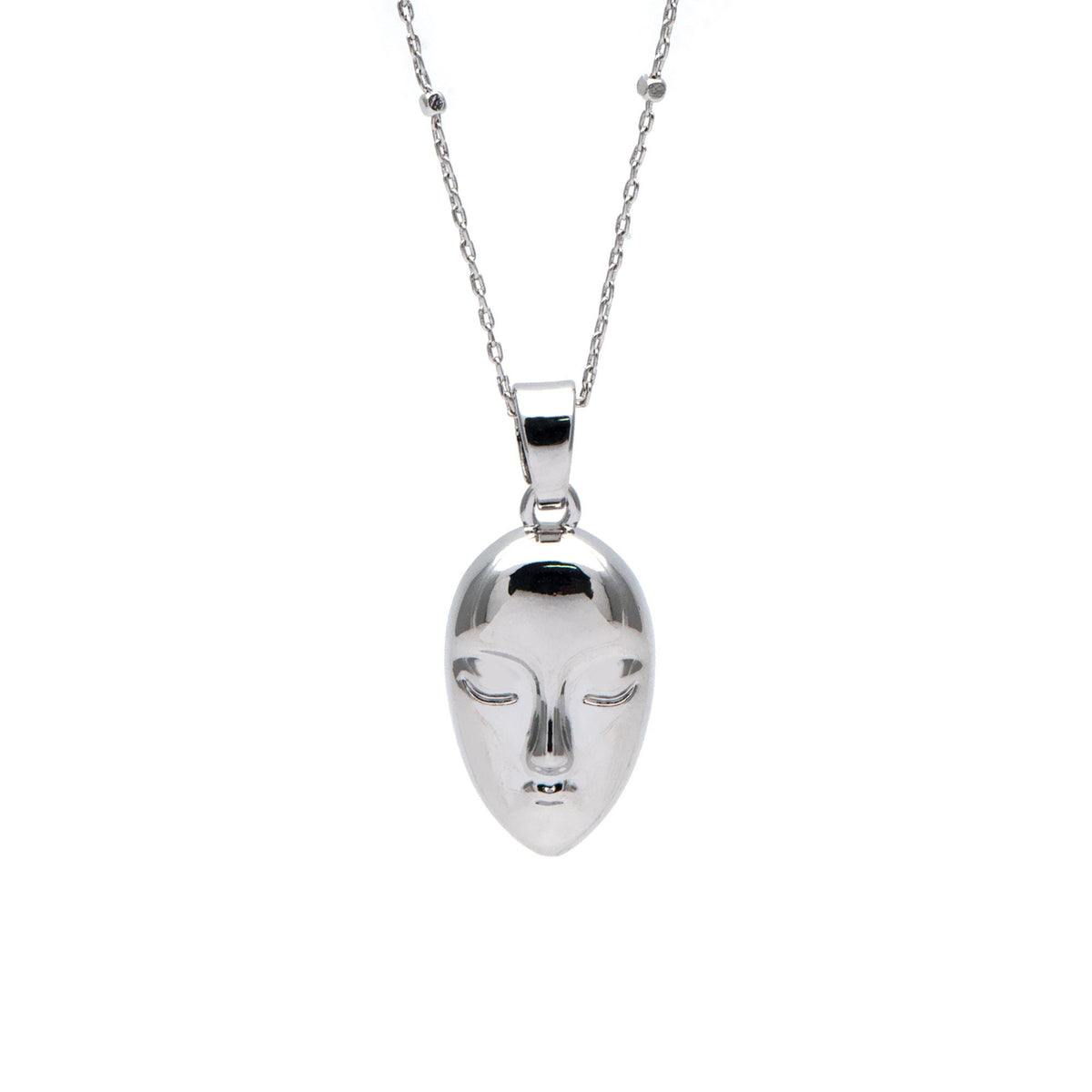 10pcs Gold/ Silver tone Face Charm, Necklace Pendant, Real 18K Gold/ Rhodium plated Brass, Jewelry Supply (GB-2753)