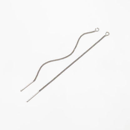 10pcs Gold/ Silver/ Rose Gold Threader Earrings, Earwire Thread with Open Jump Ring, Earring Components Wholesale (GB-333-A)