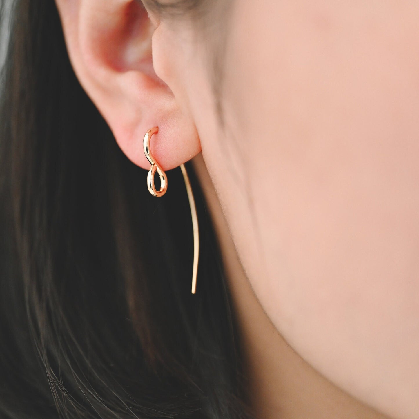 10pcs Gold/ Rhodium plated Brass Ear Hooks 38X13mm, Simple Earwires Earring Components (GB-3844)