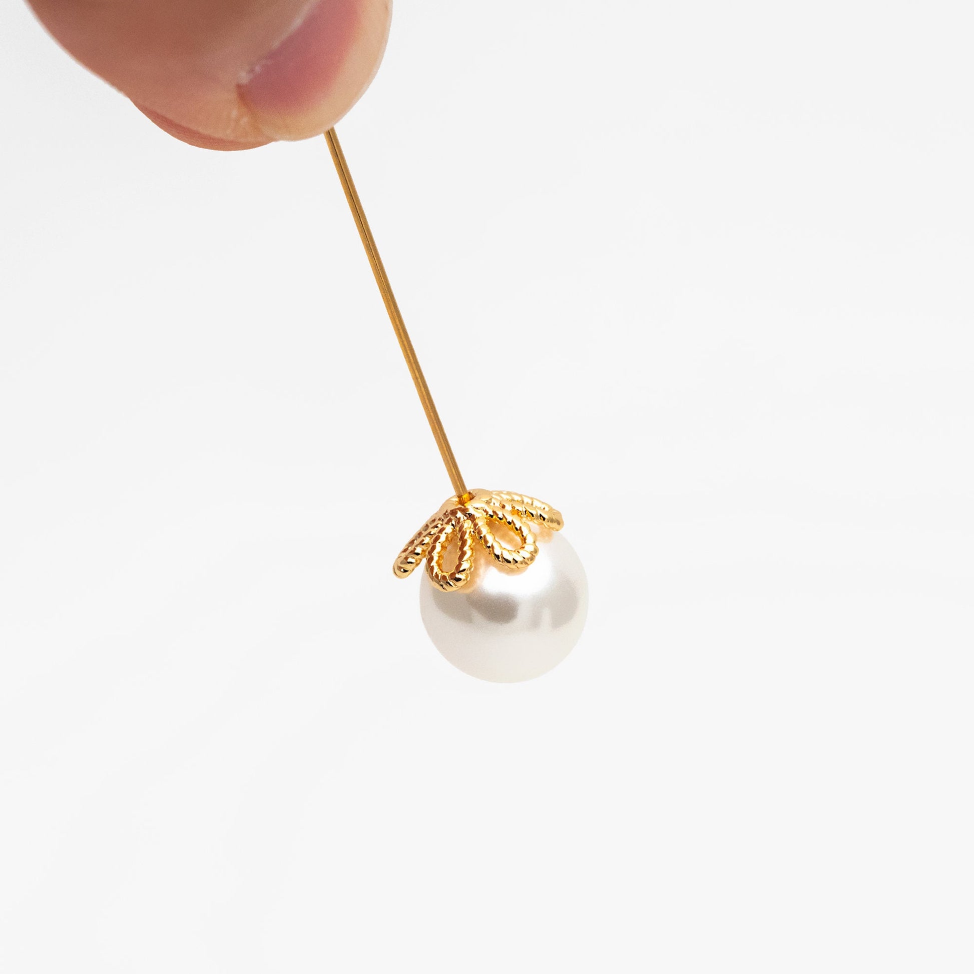 20pcs Gold/ Silver Floral Bead Caps 10mm, Fit 12mm Beads, Real Gold/ Rhodium plated Brass, Lead Nickel Free (GB-196)