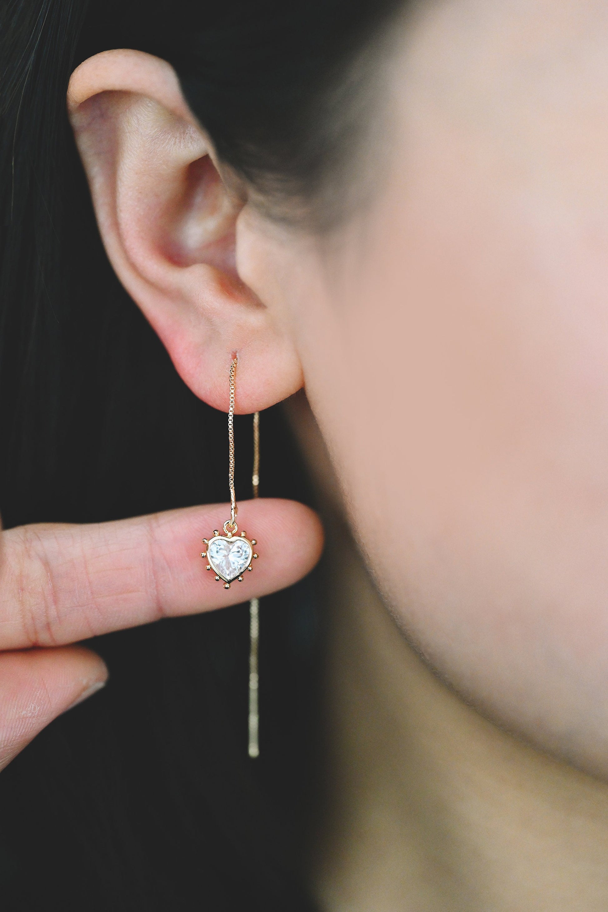 10pcs CZ Pave Teardrop/ Heart/ Rectangle/ 0val/ Marquise Charms, Gold plated Brass, Geometric Earring Charms (GB-4122)