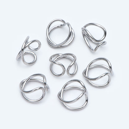 10pcs Gold/ Silver tone Ear Cuff, Cartilage, Dainty Earcuff Earring (GB-2826-E)