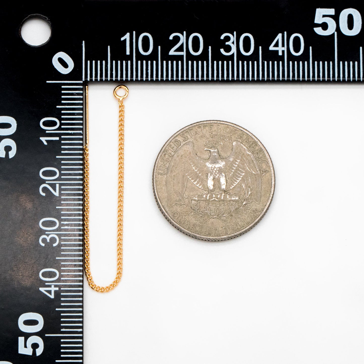 10pcs Gold/ Silver/ Rose Gold Threader Earrings, Earwire Thread with Open Jump Ring, Earring Components Wholesale (GB-333-A)