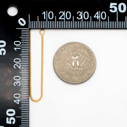 10pcs Gold/ Silver/ Rose Gold Threader Earrings, Earwire Thread with Open Jump Ring, Earring Components Wholesale (GB-333-A)