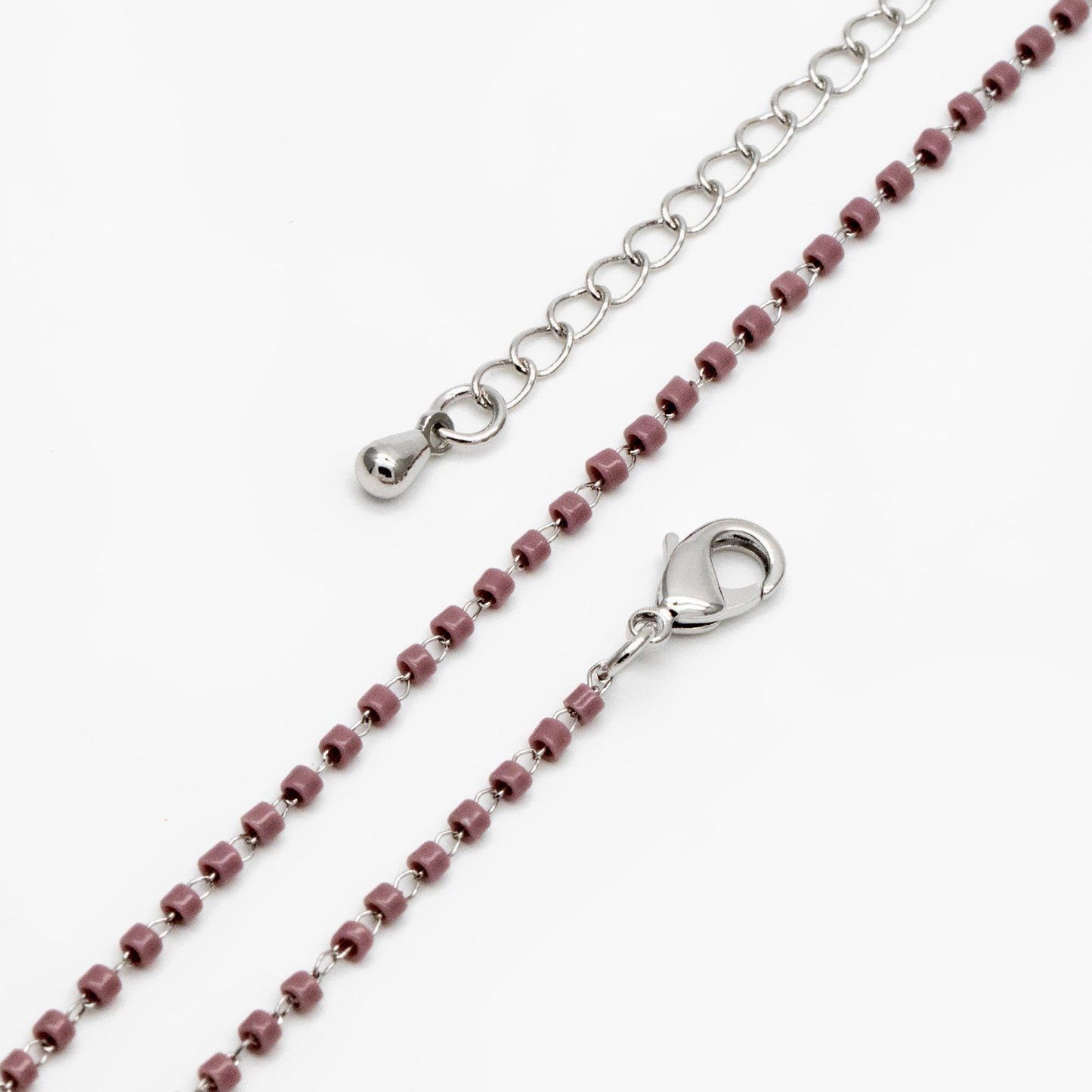 Miyuki Seed Bead Chain 1.8mm, Adjustable Bracelet/ Anklet/ Necklace, Ready to Wear (#LK-303)