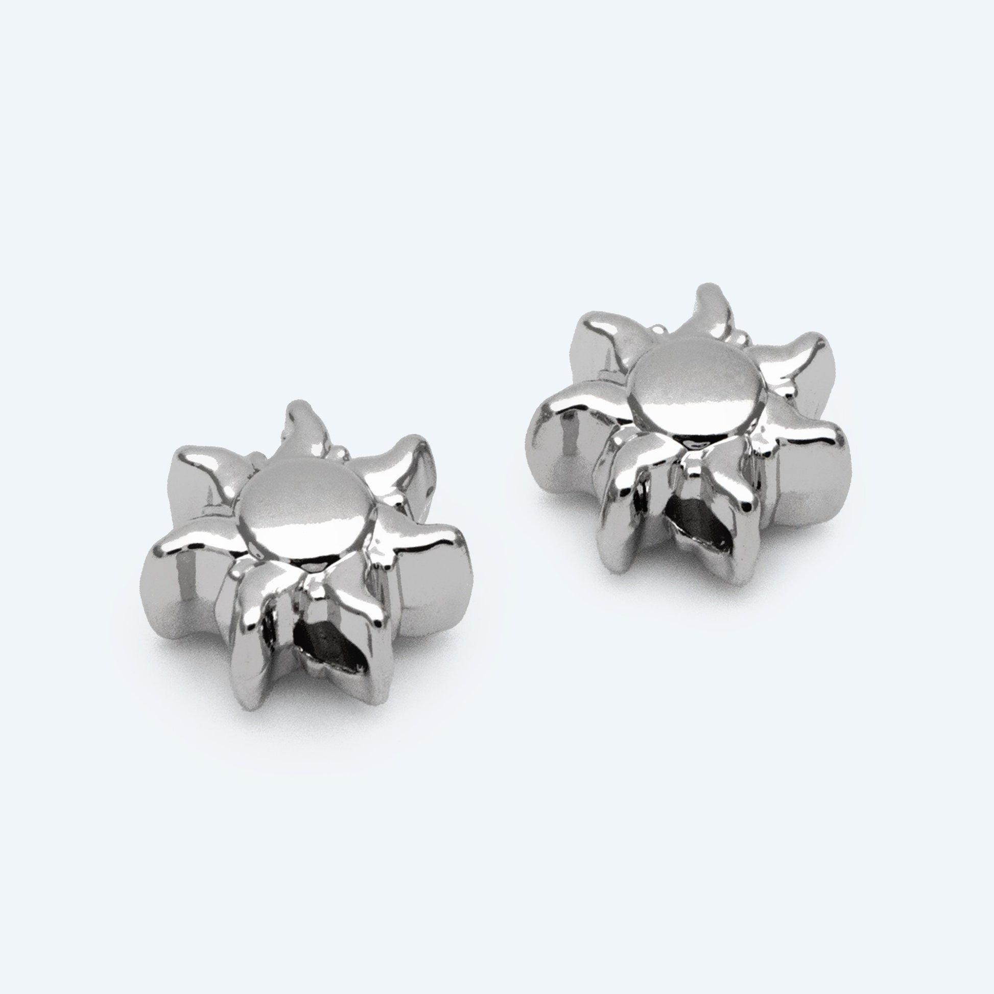 10pcs Gold/ Silver Sun Beads, Metal Beads, Gold/ Rhodium plated Brass Spacer Beads (GB-2964-A)