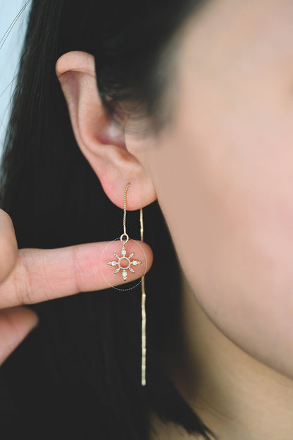 10pcs CZ Pave Gold North Star Charms 14x12mm, 18K Gold plated Brass Mini Star Pendant (GB-924-C)