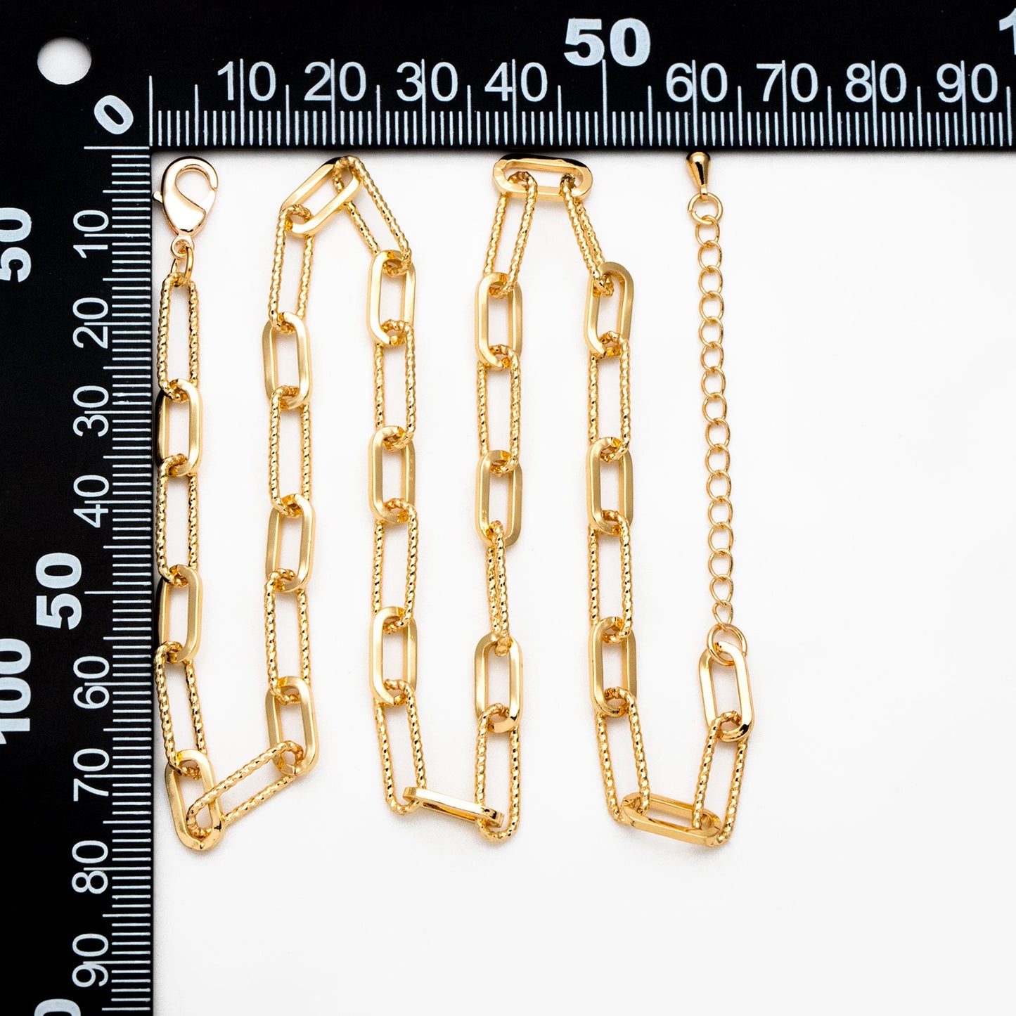 Gold/ Silver Oval Link Chain 5.5mm, Finished Bracelet/ Anklet/ Necklace with Extender Chain, Ready to Wear (#LK-409)