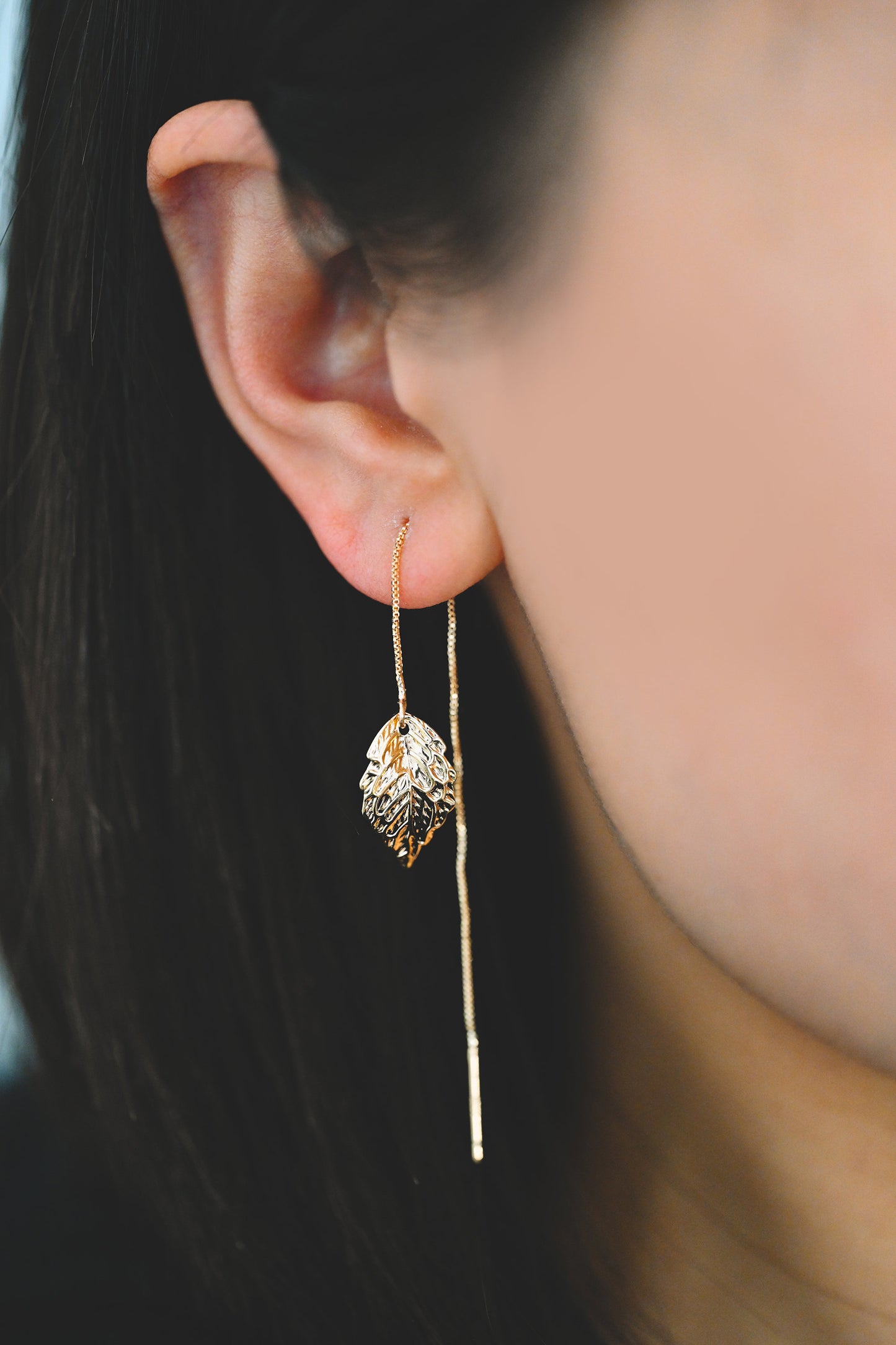 10pcs Gold plated Brass Leaf Charms 18mm (GB-028)