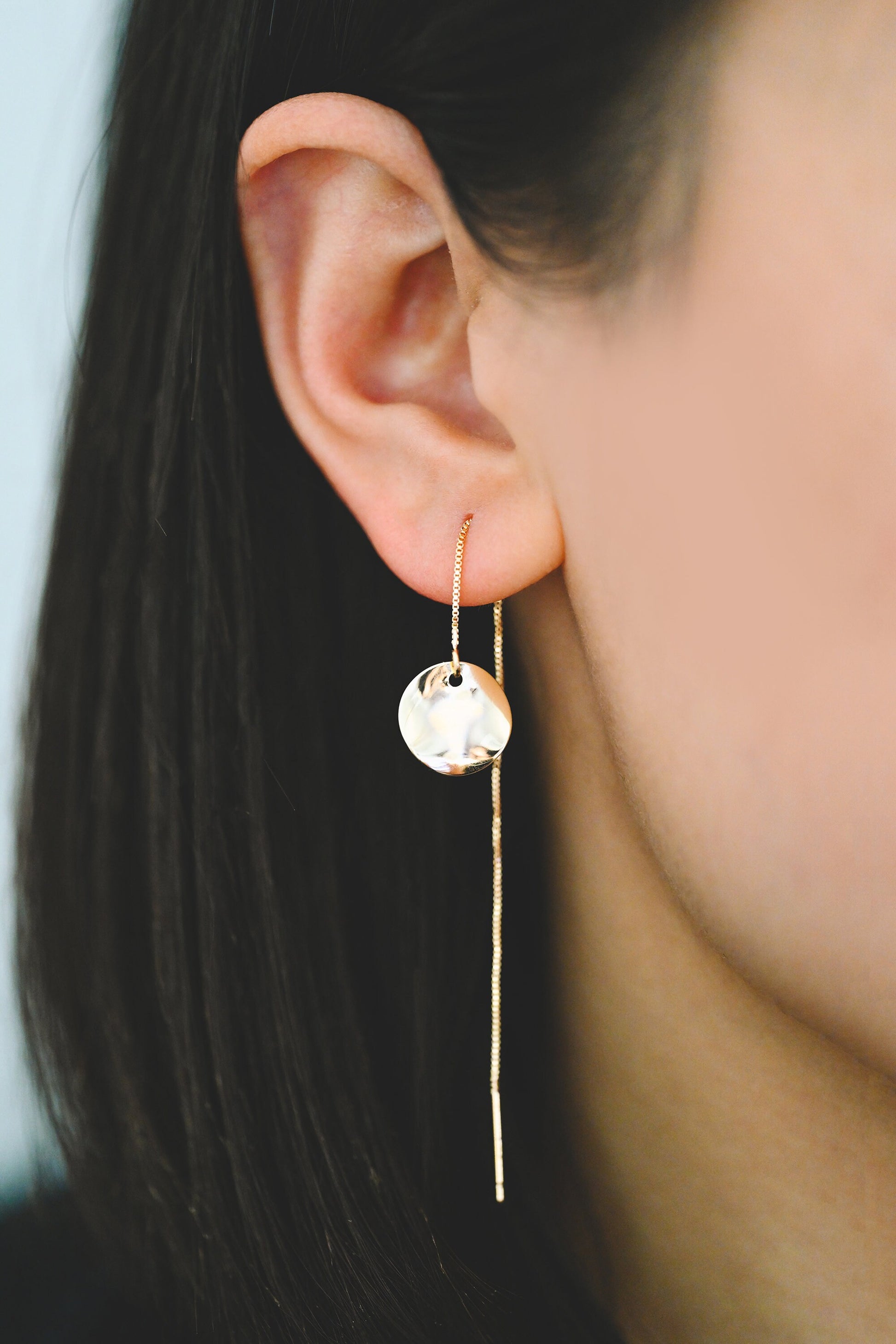 10pcs Hammered Disc Charms 12/ 15mm, Polished Gold/ Rhodium plated Brass Round Coin Charms (GB-153)