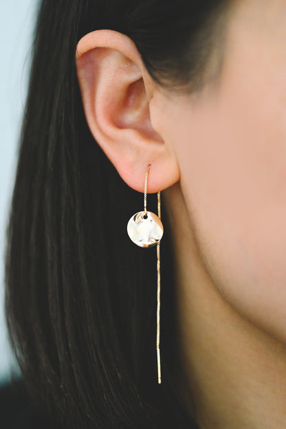 10pcs Hammered Disc Charms 12/ 15mm, Polished Gold/ Rhodium plated Brass Round Coin Charms (GB-153)