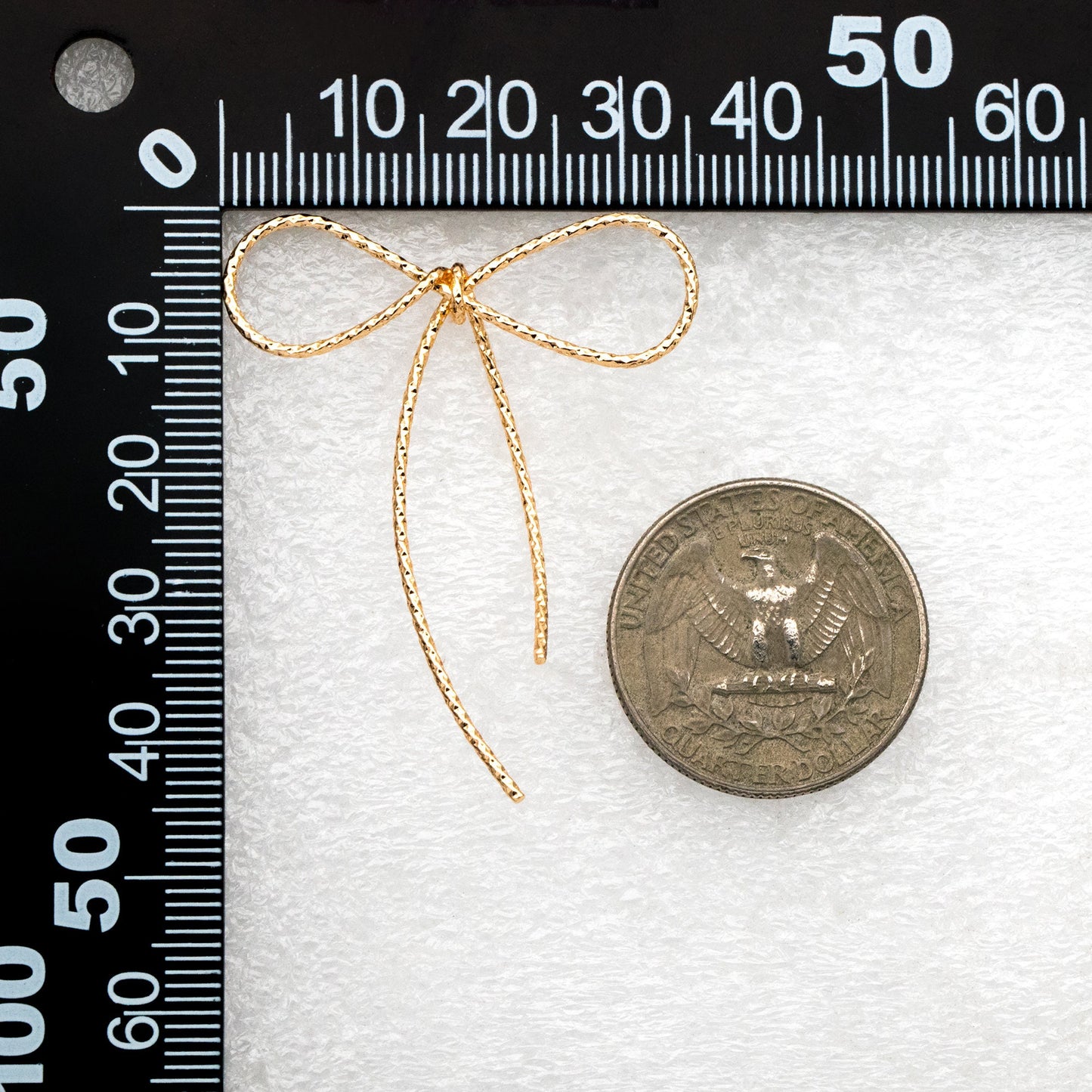 4pcs Gold/ Silver Bowknot Earrings, Gold/ Rhodium plated Brass, Minimalist Earrings, Jewelry Supplies (GB-4310)