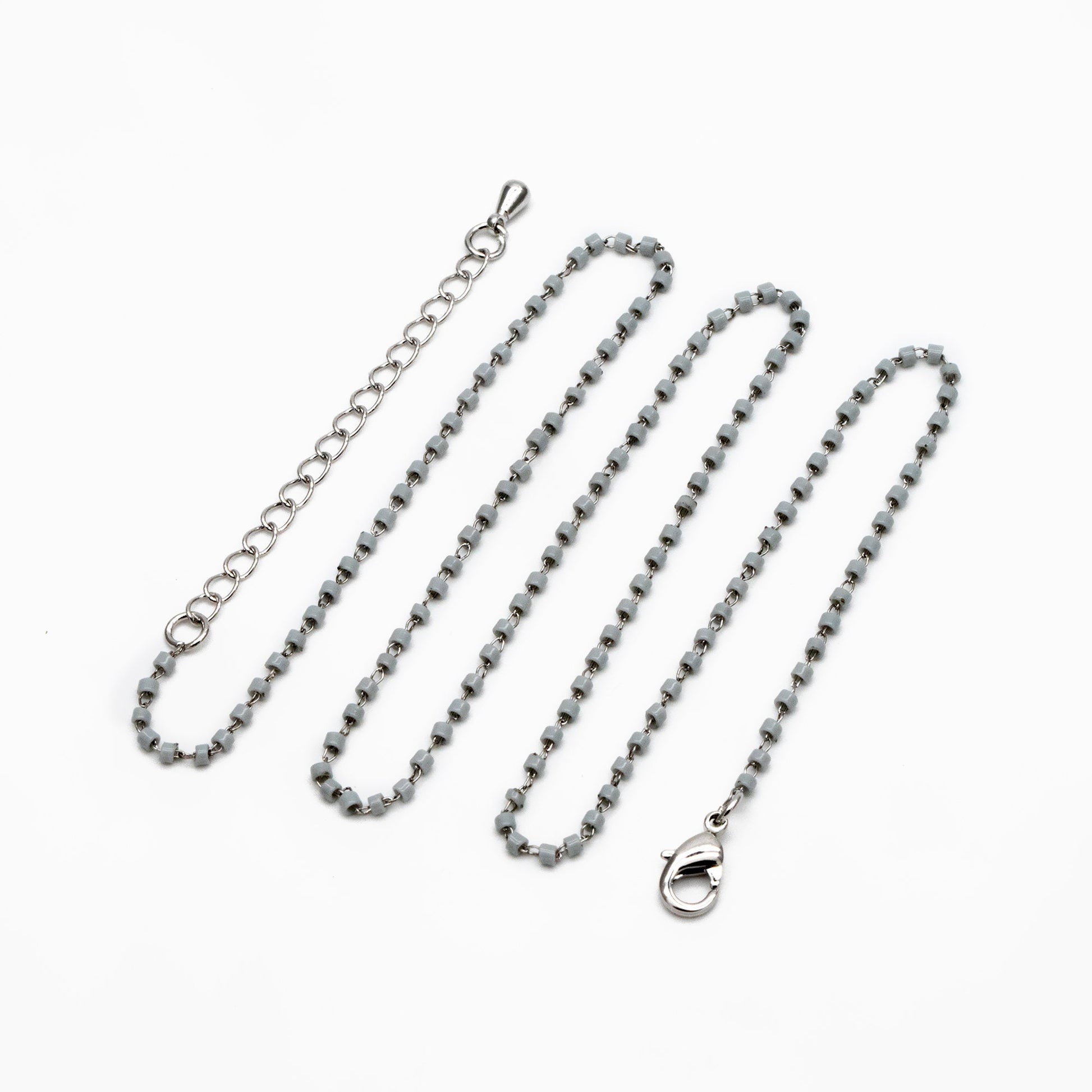 Miyuki Seed Bead Chain 1.8mm, Adjustable Bracelet/ Anklet/ Necklace, Ready to Wear (#LK-303)