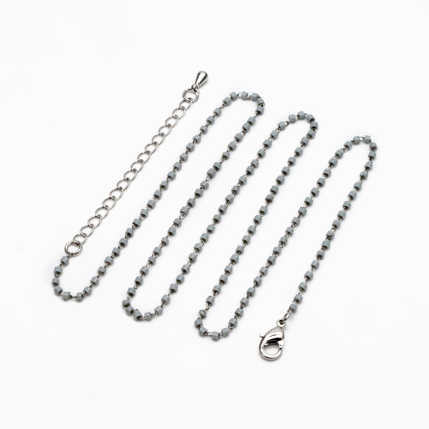 Miyuki Seed Bead Chain 1.8mm, Adjustable Bracelet/ Anklet/ Necklace, Ready to Wear (#LK-303)