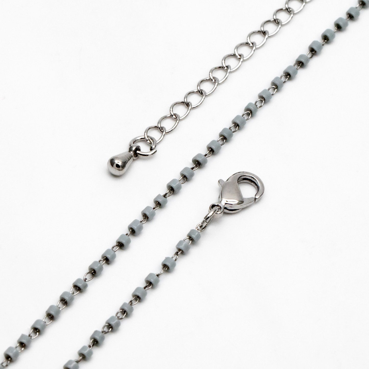 Miyuki Seed Bead Chain 1.8mm, Adjustable Bracelet/ Anklet/ Necklace, Ready to Wear (#LK-303)