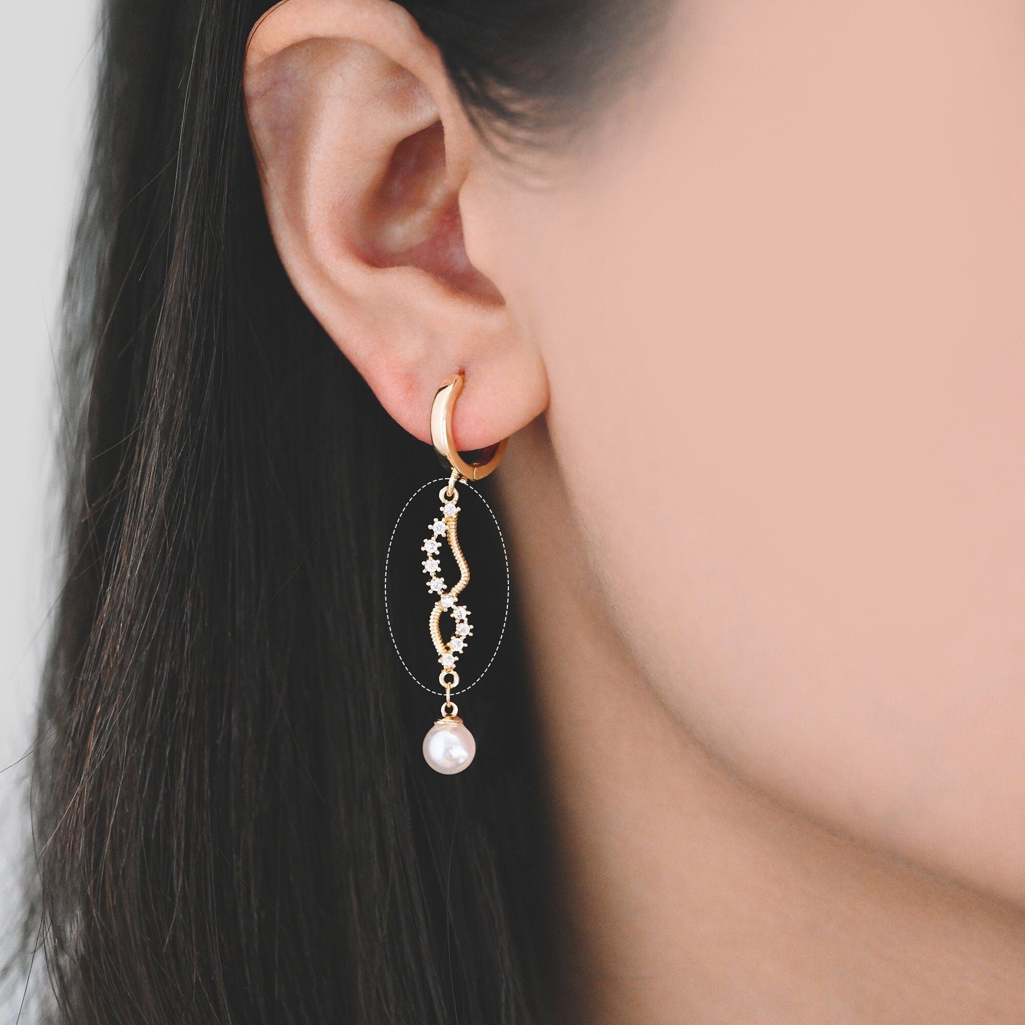 4pcs Micro PaveWing Connector, Gold plated Brass Connector, CZ Rhinestone Pave Charm Pendants (GB-2197-E)