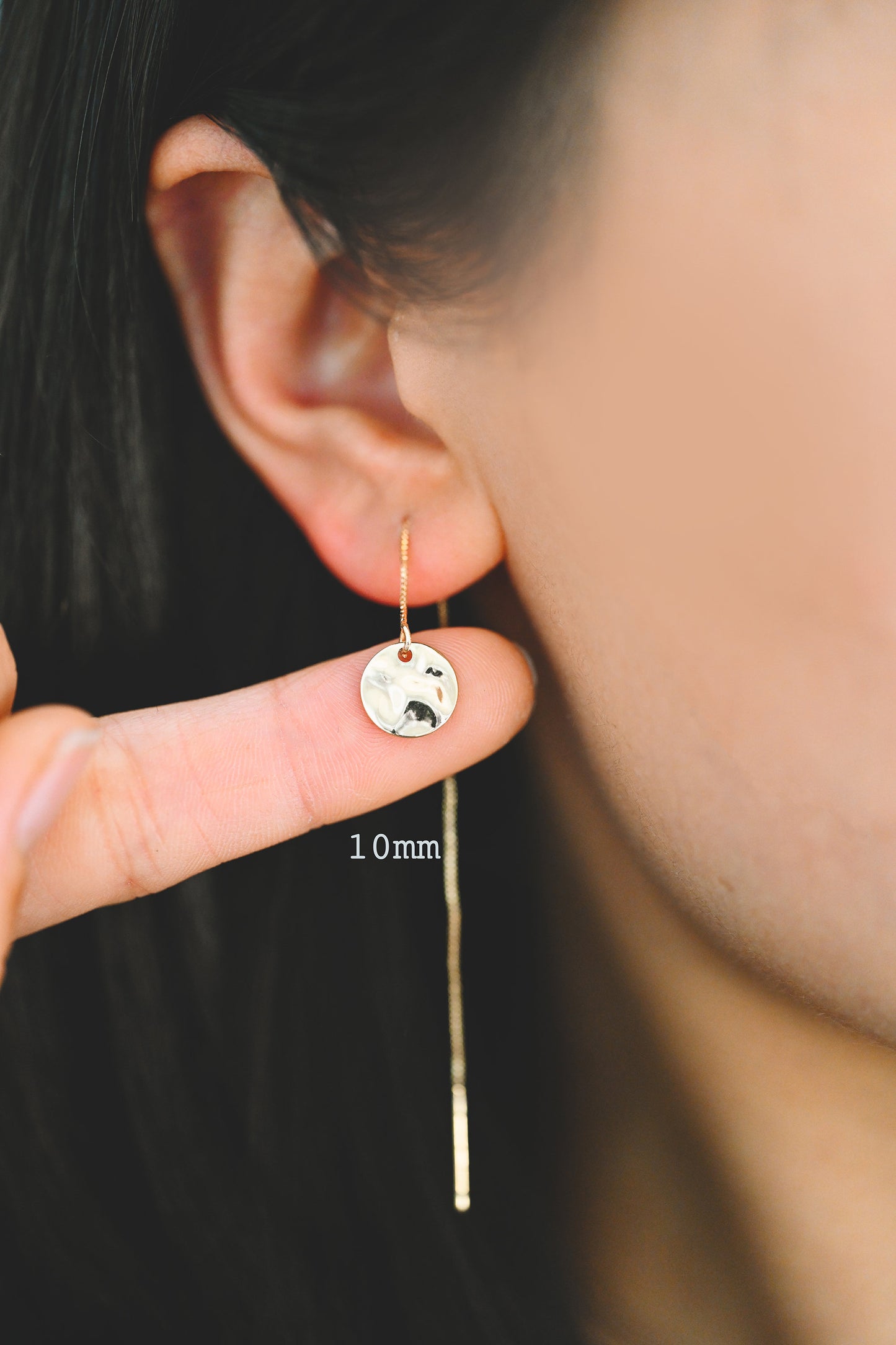 10pcs Gold/ Silver Tone Hammered Disc Charms 8/ 10/ 12/ 16mm, Gold/ Rhodium plated Brass Coin Tags, Round Textured Coin Pendants (GB-020)