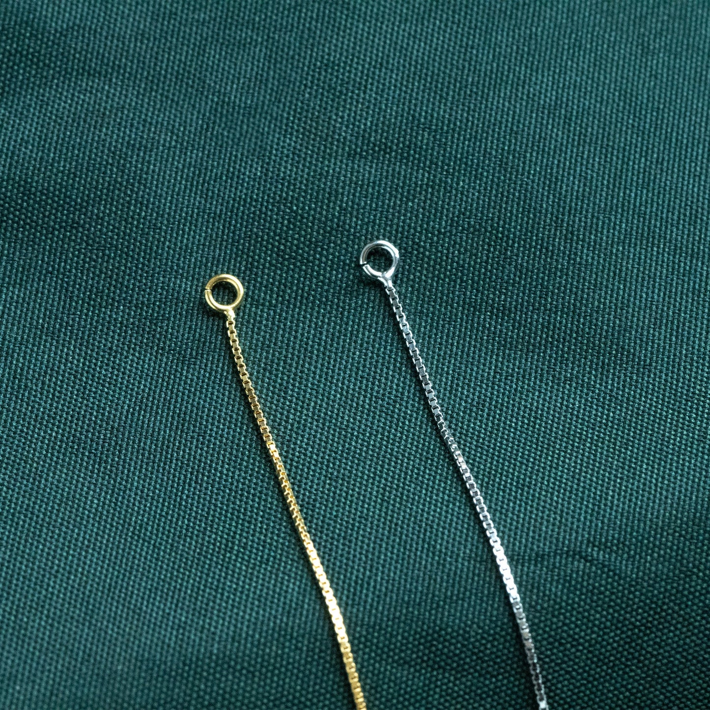 10pcs Sterling Silver Threader Earrings, Gold/ Rhodium, .925 Silver Box Chain, Earwire Thread with Open Jump Ring (CY-004)