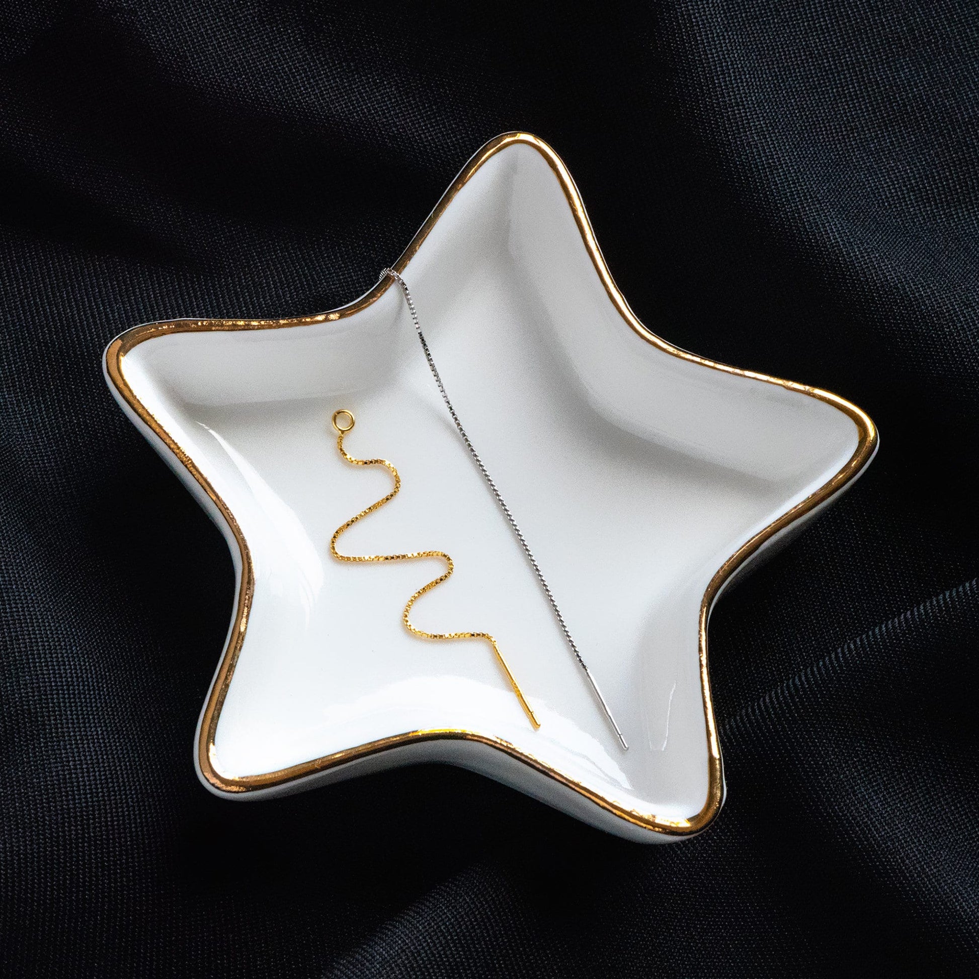 10pcs Sterling Silver Threader Earrings, Gold/ Rhodium, .925 Silver Box Chain, Earwire Thread with Open Jump Ring (CY-004)