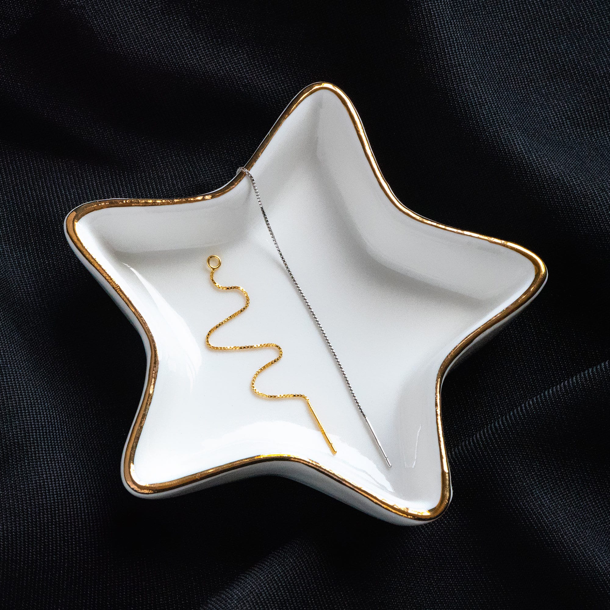 10pcs Sterling Silver Threader Earrings, Gold/ Rhodium, .925 Silver Box Chain, Earwire Thread with Open Jump Ring (CY-004)