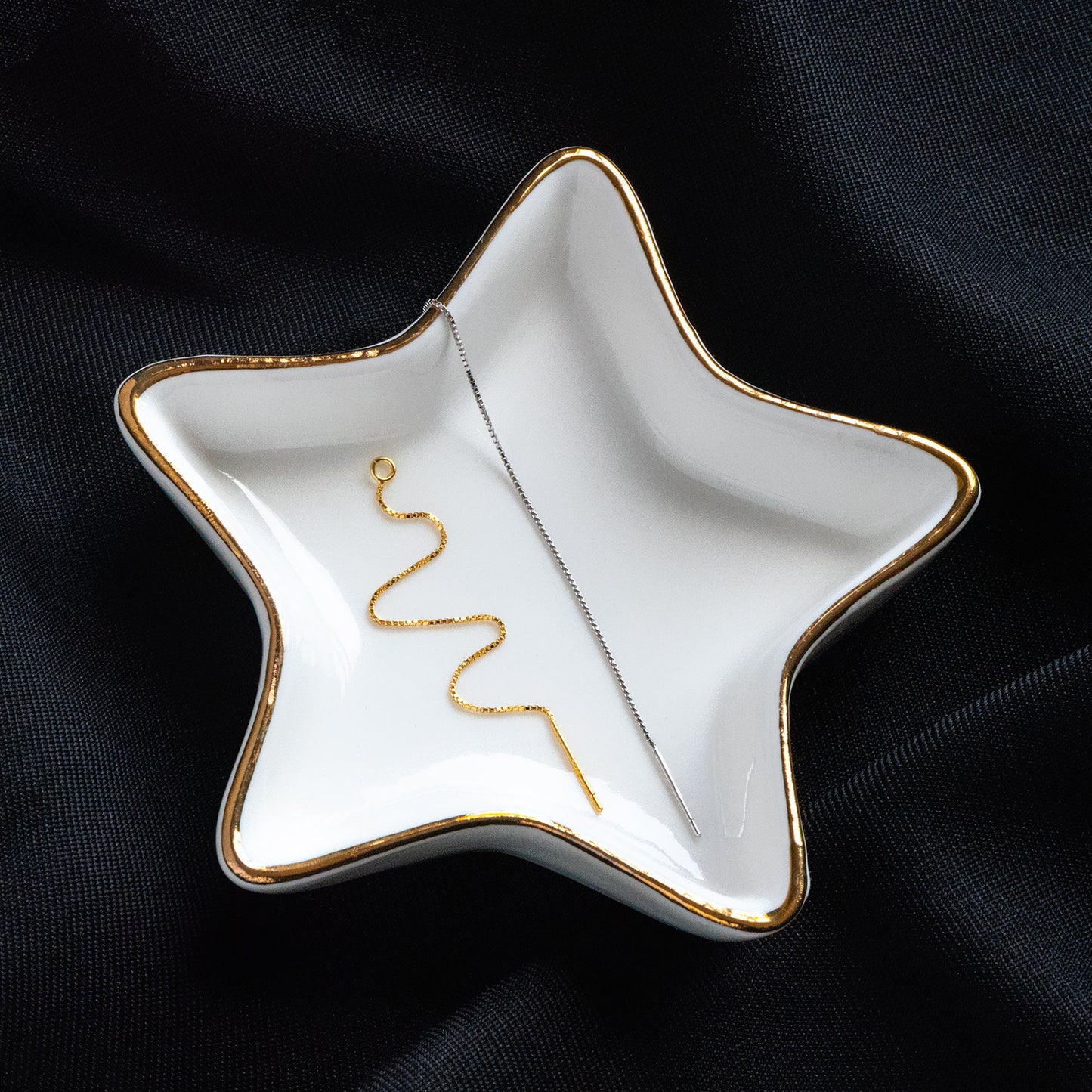 10pcs Sterling Silver Threader Earrings, Gold/ Rhodium, .925 Silver Box Chain, Earwire Thread with Open Jump Ring (CY-004)