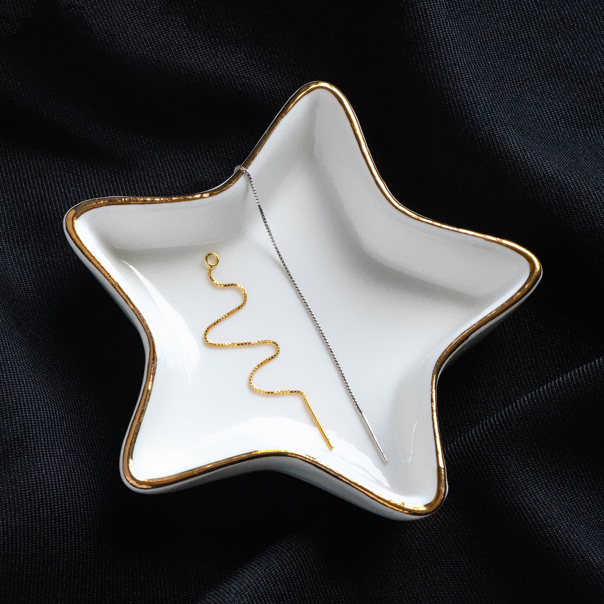 10pcs Sterling Silver Threader Earrings, Gold/ Rhodium, .925 Silver Box Chain, Earwire Thread with Open Jump Ring (CY-004)