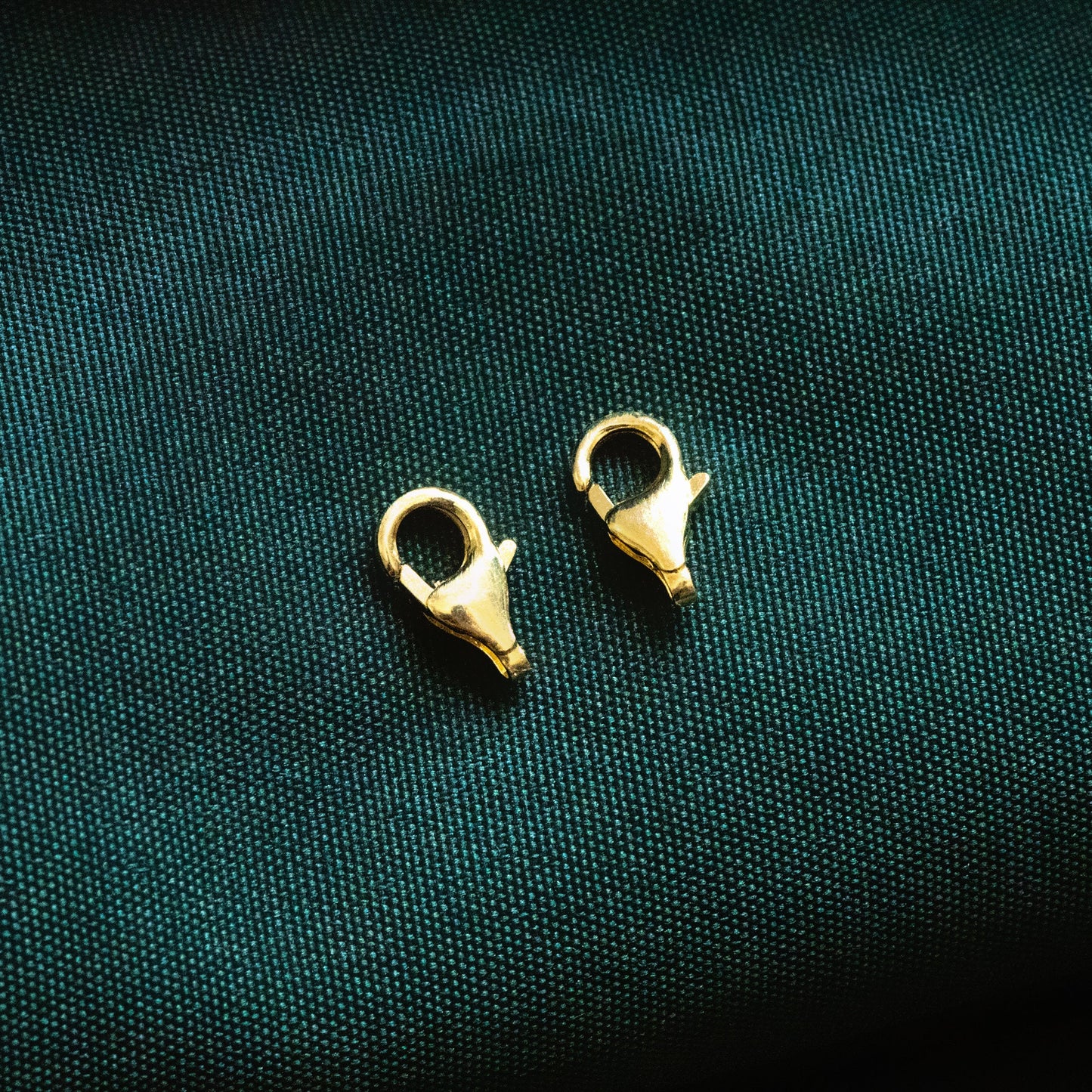 10pcs Sterling Silver Lobster Clasps 9mm, Gold/ Rhodium plated .925 Silver Clasps Wholesale (CY-002)