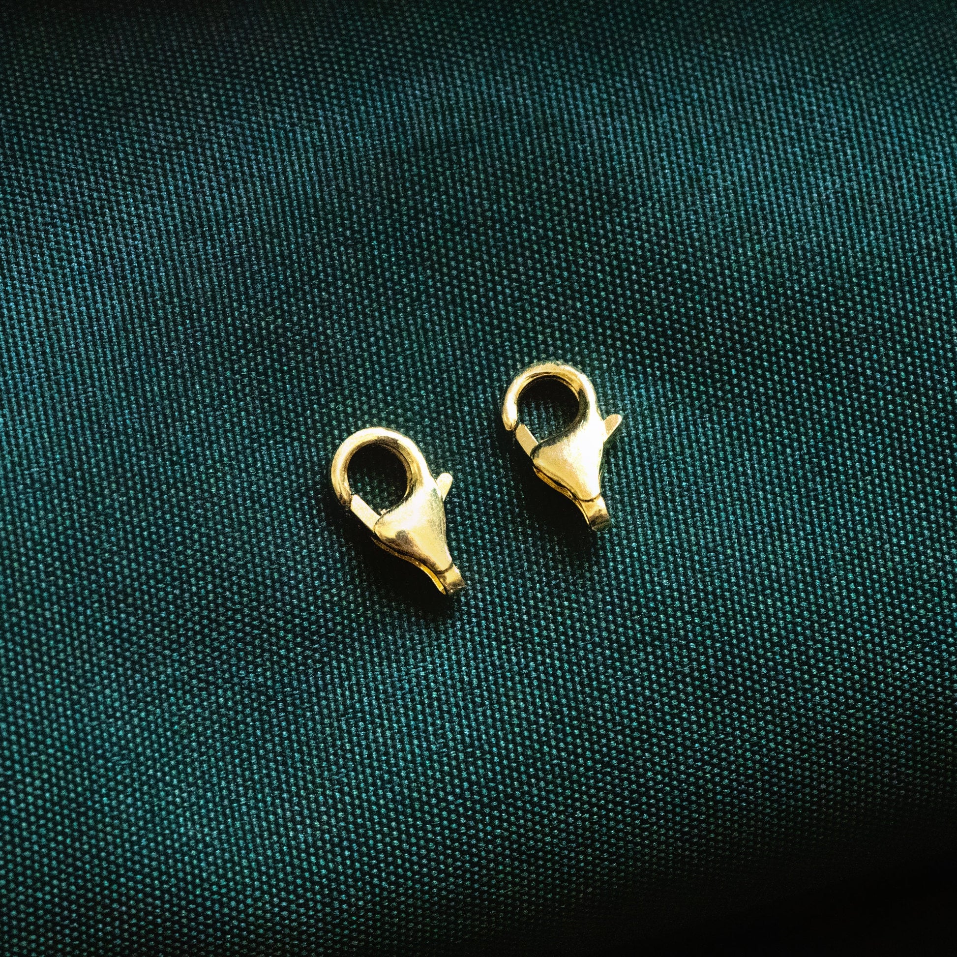 10pcs Sterling Silver Lobster Clasps 9mm, Gold/ Rhodium plated .925 Silver Clasps Wholesale (CY-002)