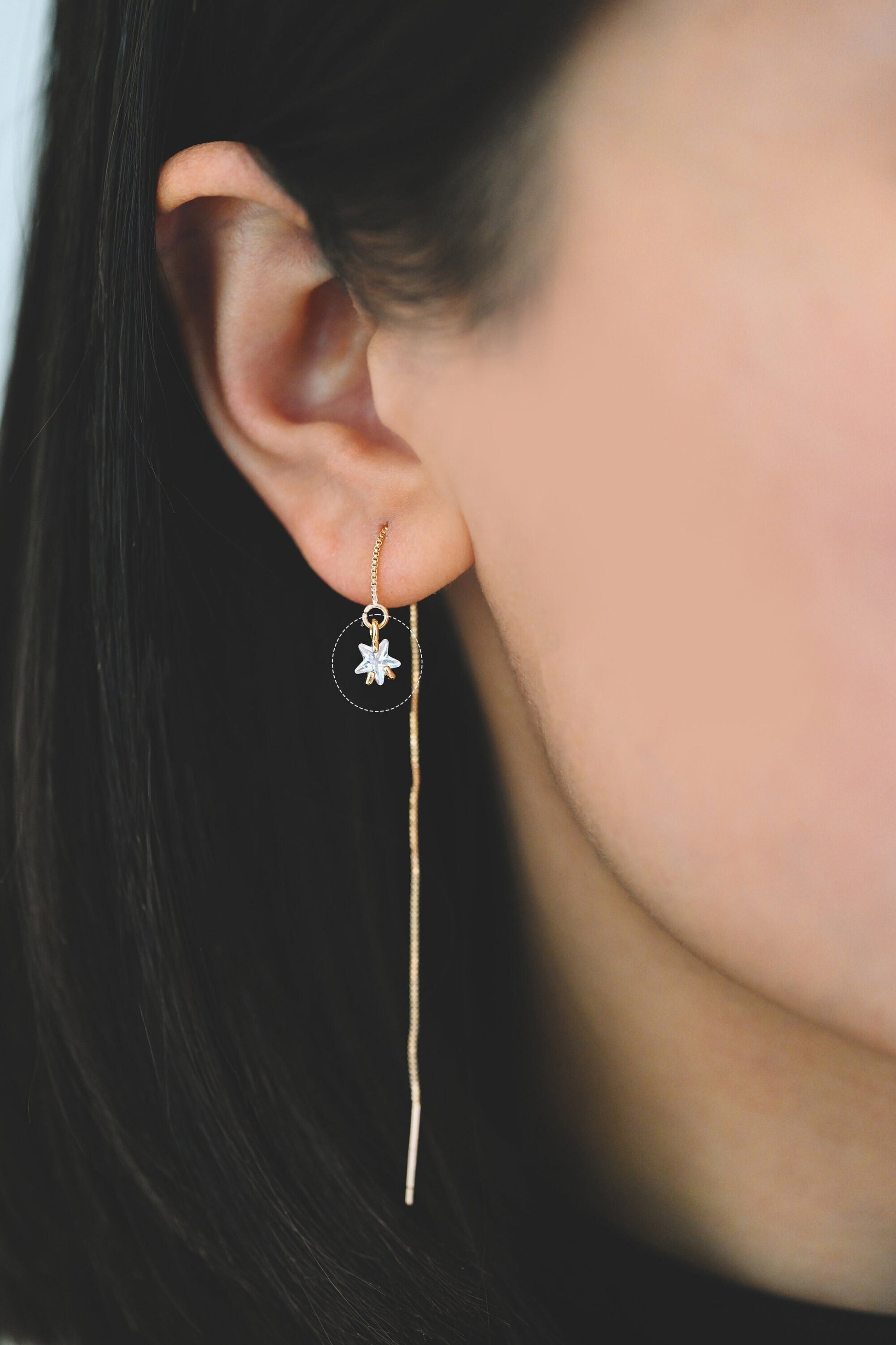 10pcs CZ Pave Gold/ Silver Star Charm Pendants 5mm, Real Gold/ Rhodium plated Brass, Color Not Easily Tarnish (GB-162-B)