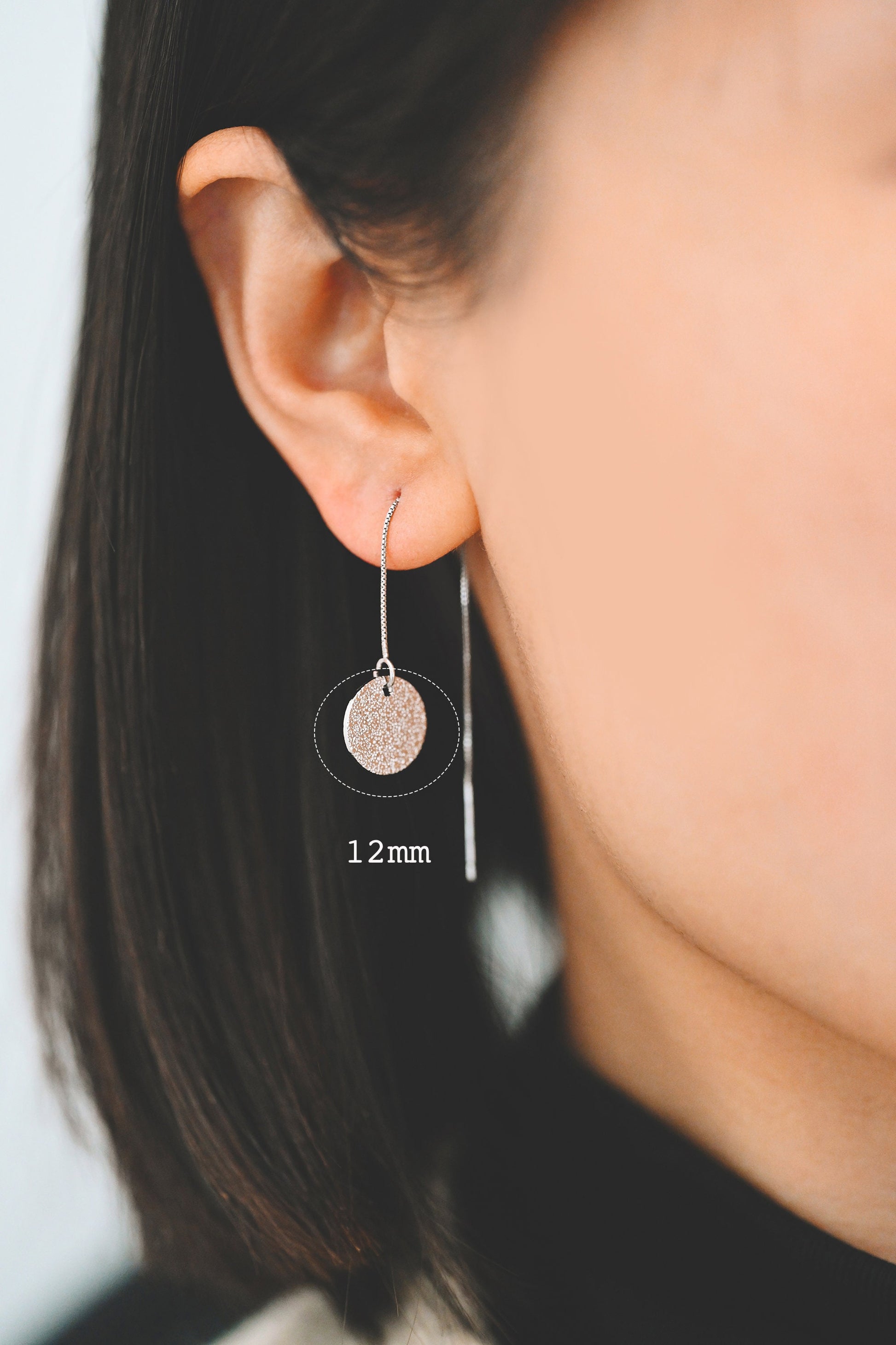 10pcs Gold/ Silver tone Round Disc Charms 8/ 12/ 15mm, Gold/ Rhodium plated Brass Coin Disk Charms (GB-240)