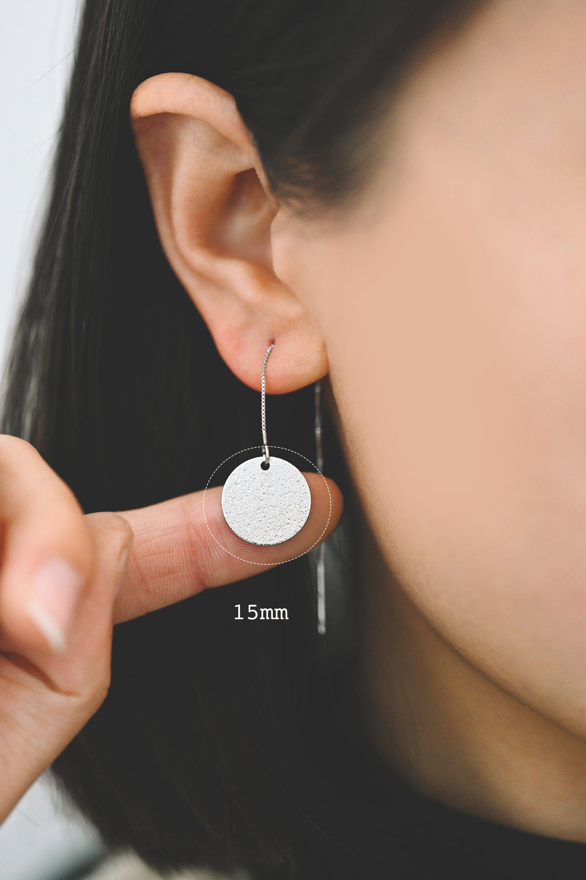 10pcs Gold/ Silver tone Round Disc Charms 8/ 12/ 15mm, Gold/ Rhodium plated Brass Coin Disk Charms (GB-240)