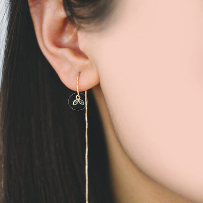 10pcs Emerald/ Black CZ Pave Gold Leaf Charms, 18K Gold plated Brass Pendants (#GB-1762-B)